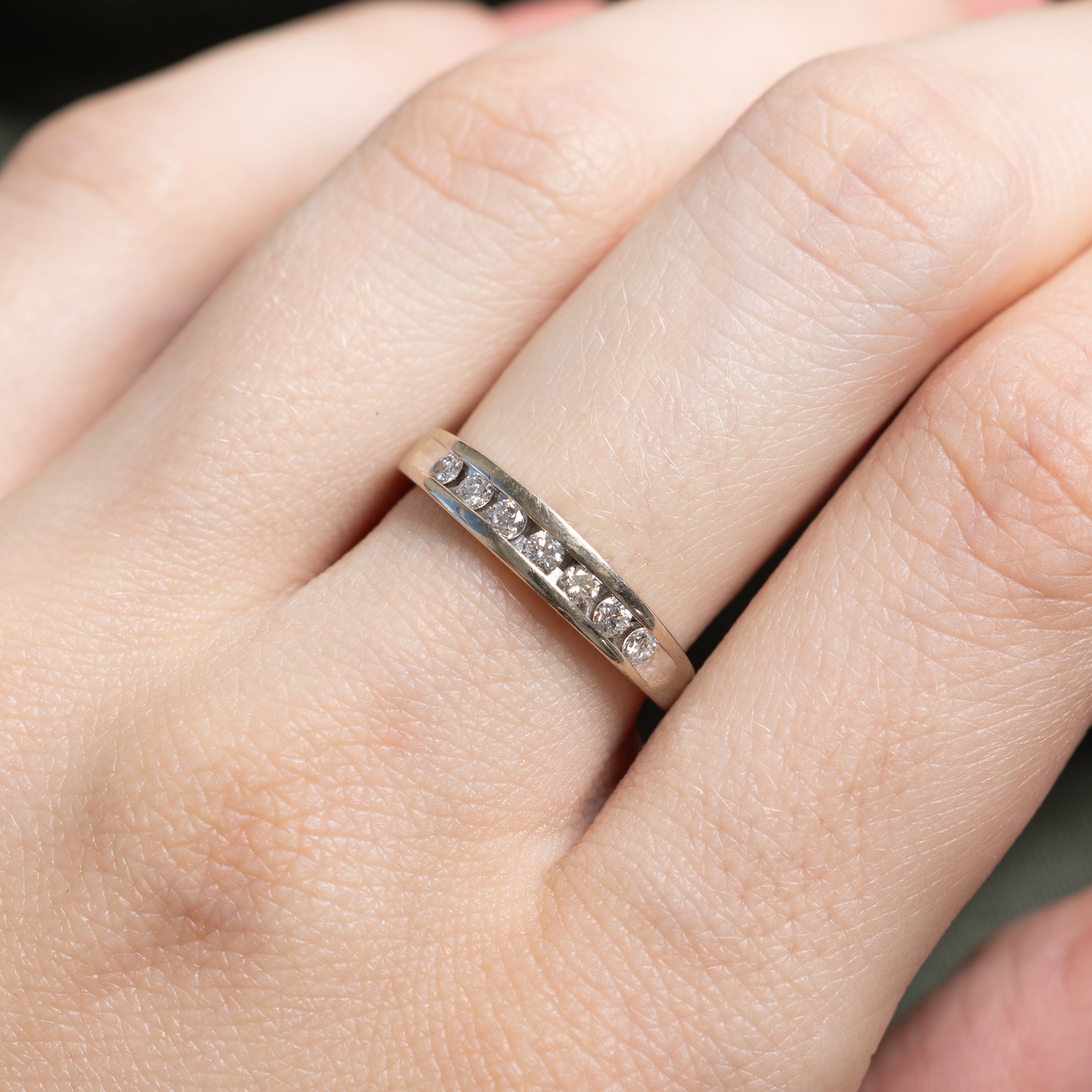 Channel Set Semi Eternity Diamond Ring | 0.28ctw | SZ 5.75