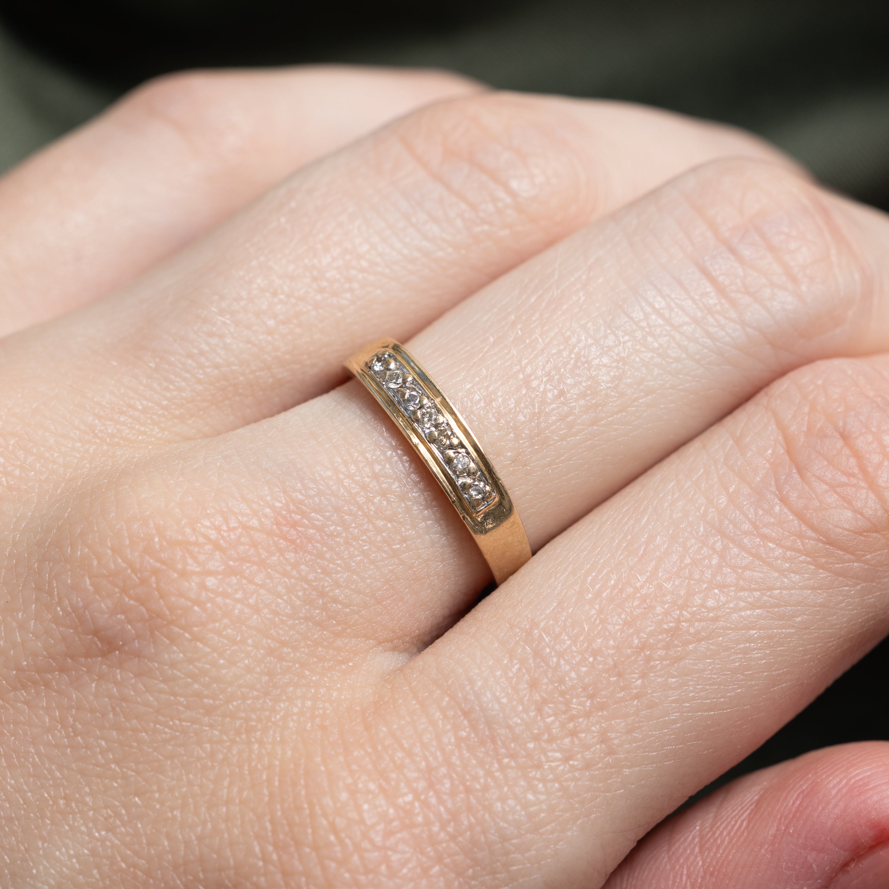 10k Yellow Gold Diamond Ring | 0.07ctw | SZ 6.25