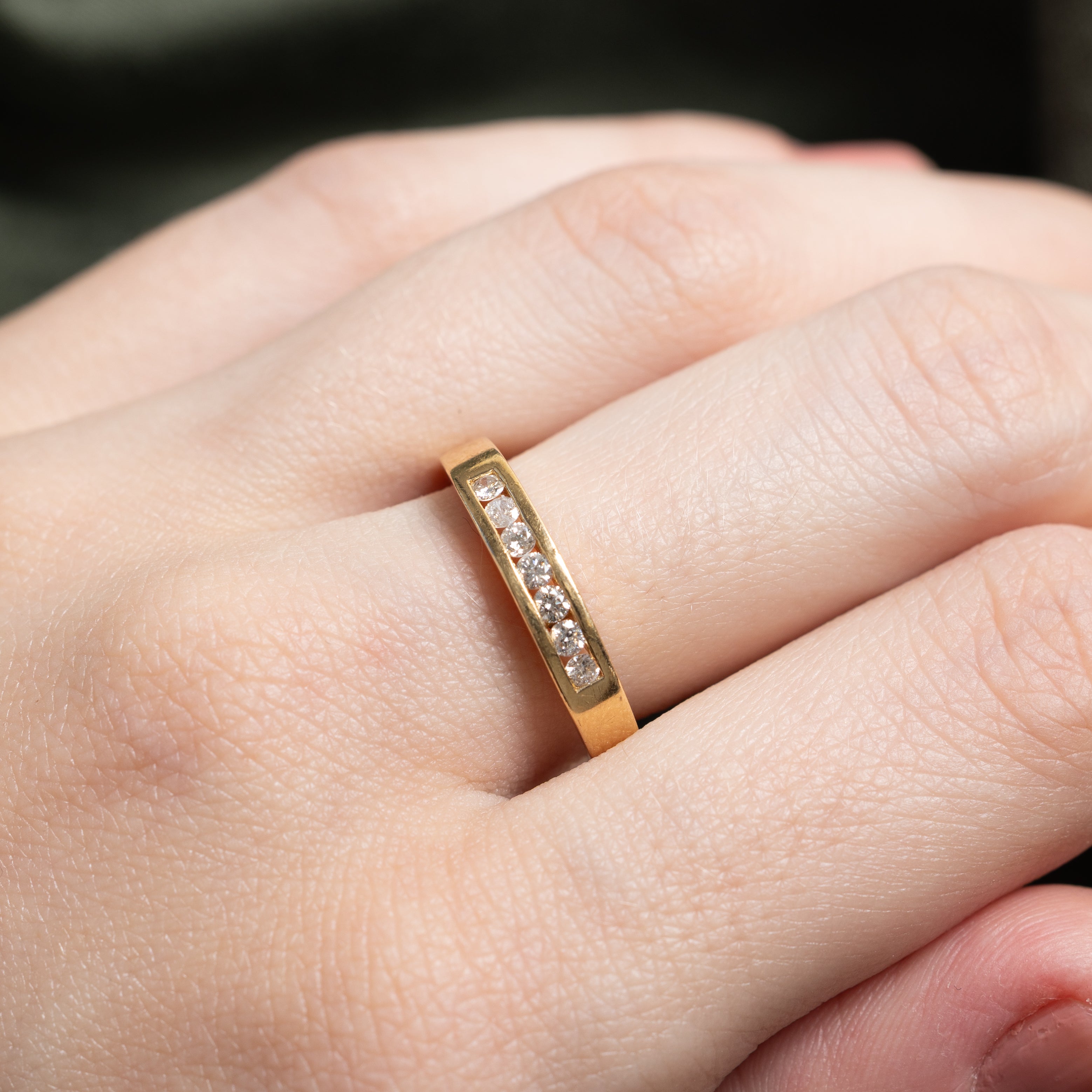18k Channel Set Diamond Band | 0.21ctw | SZ 8.5
