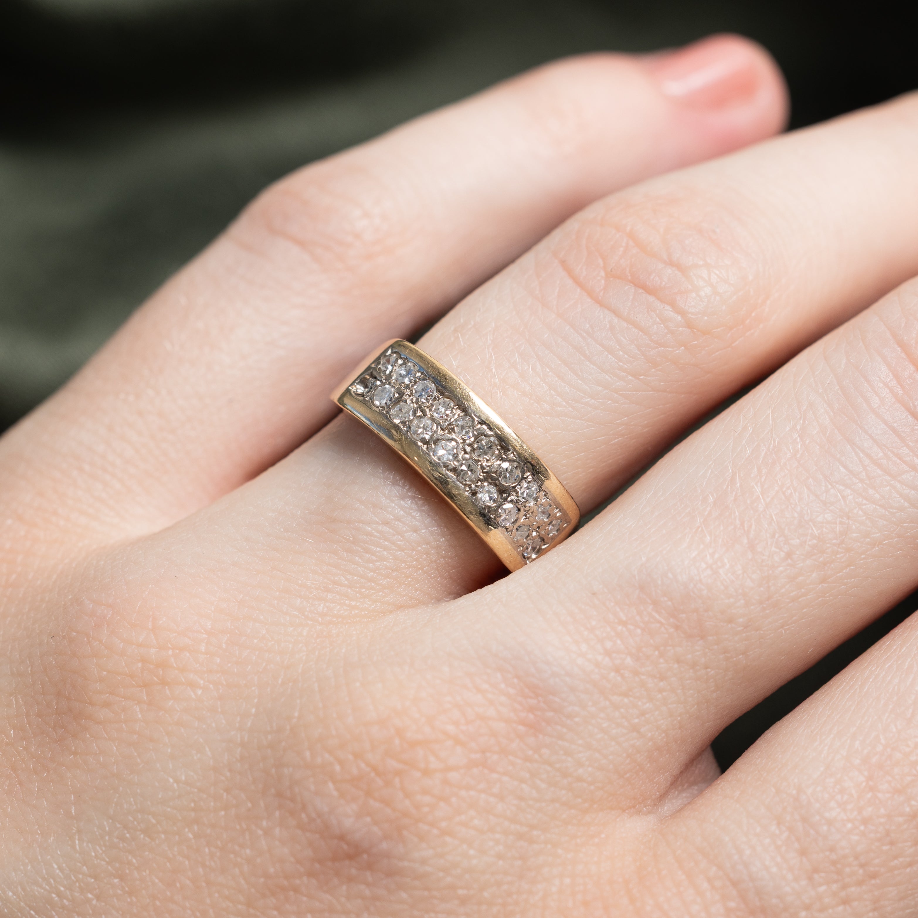 Double Row Diamond Ring | 0.40ctw | SZ 6.25