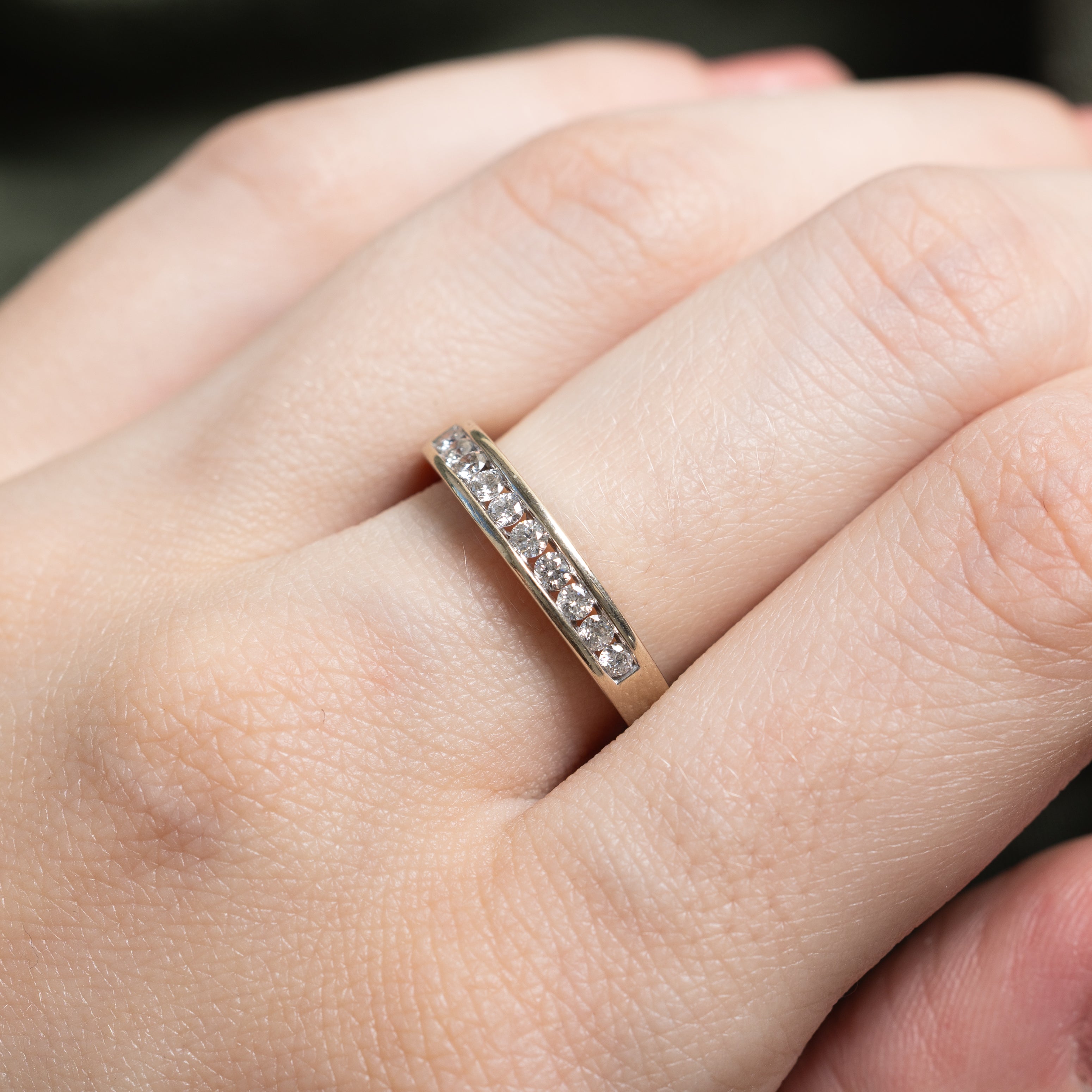 White Gold Semi Eternity Diamond Ring | 0.30ctw | SZ 6.5