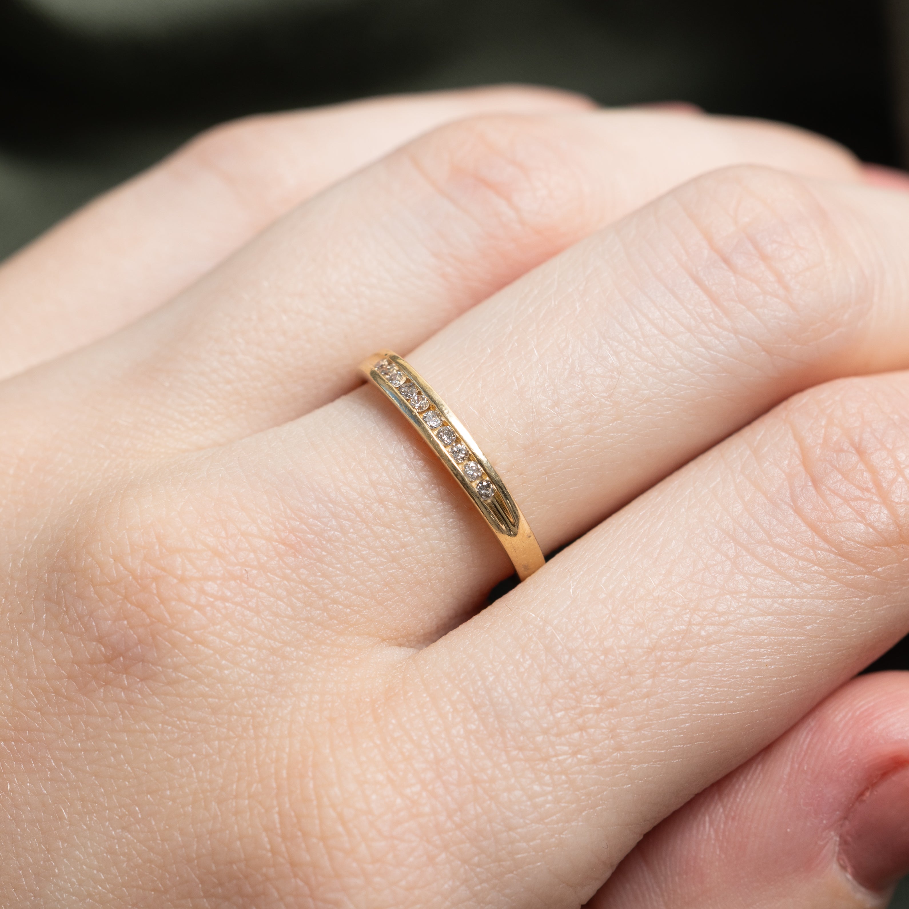 Channel Set Diamond Band | 0.10ctw | SZ 6.25