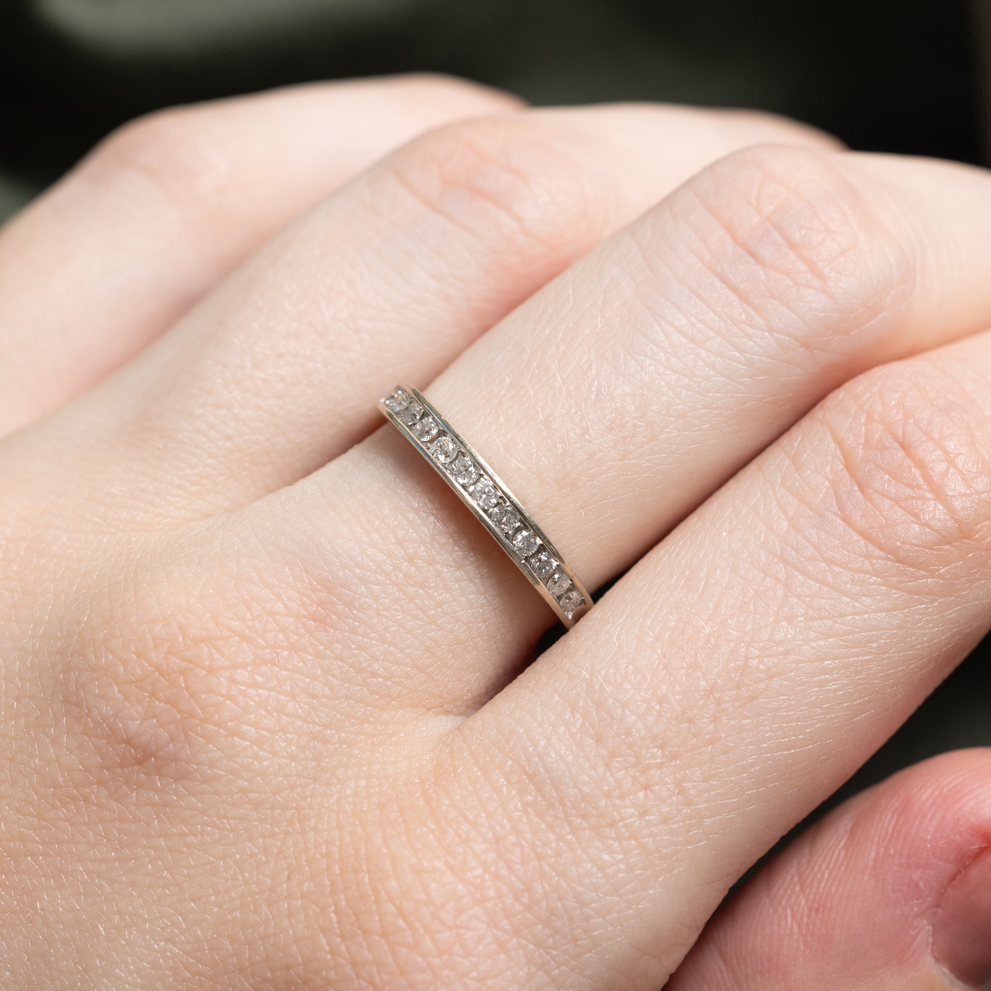 Channel Set Semi Eternity Diamond Ring | 0.21ctw | SZ 6.25