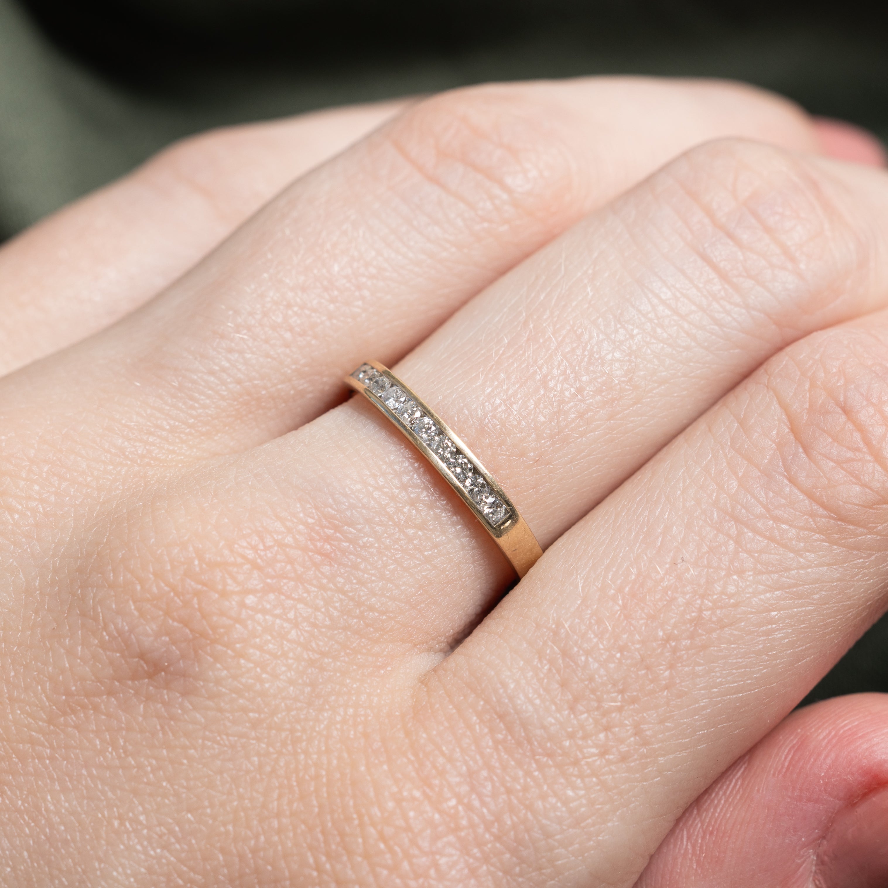 Channel Set Semi Eternity Diamond Ring | 0.20ctw | SZ 6.25