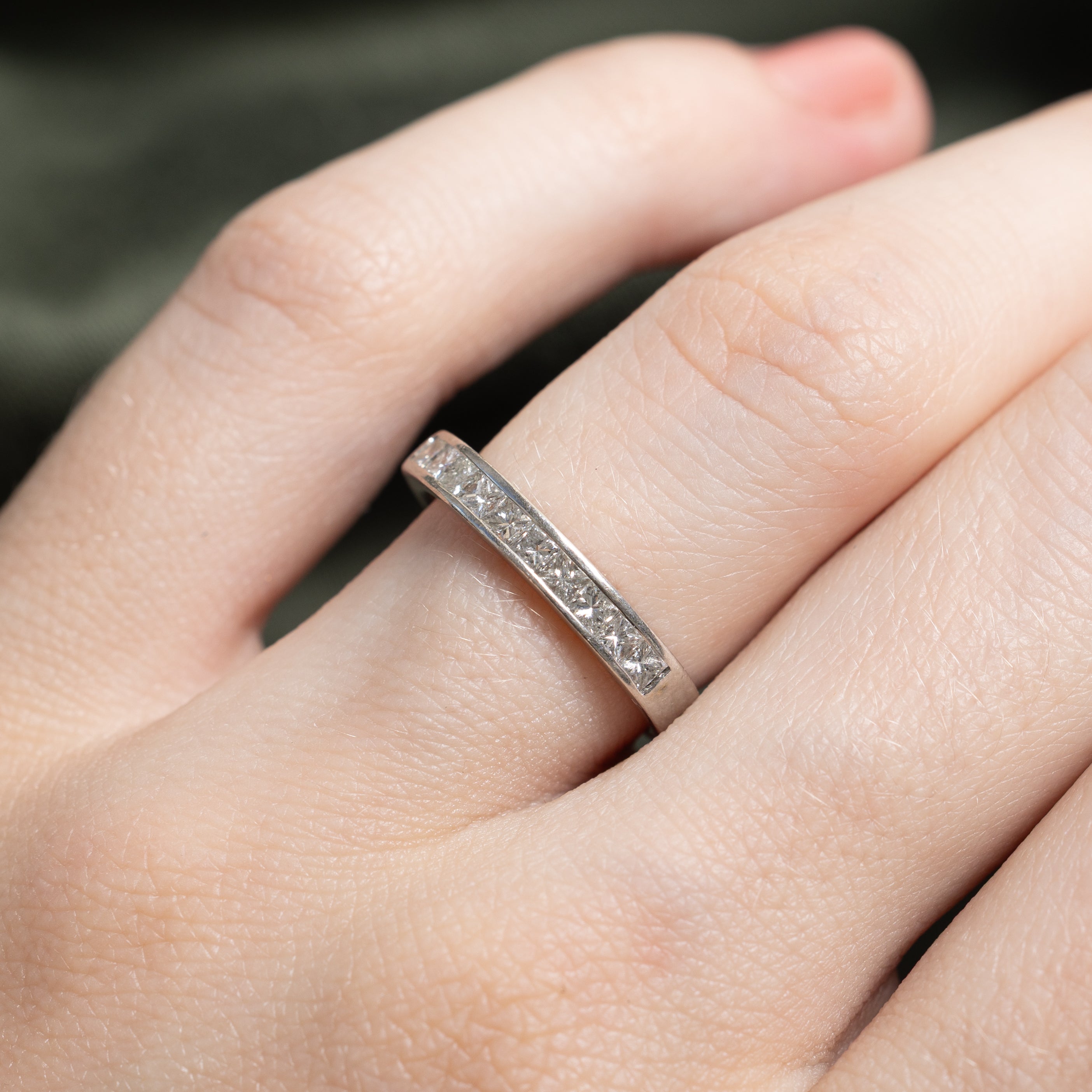 Platinum Semi Eternity Diamond Band | 0.50ctw | SZ 4.25