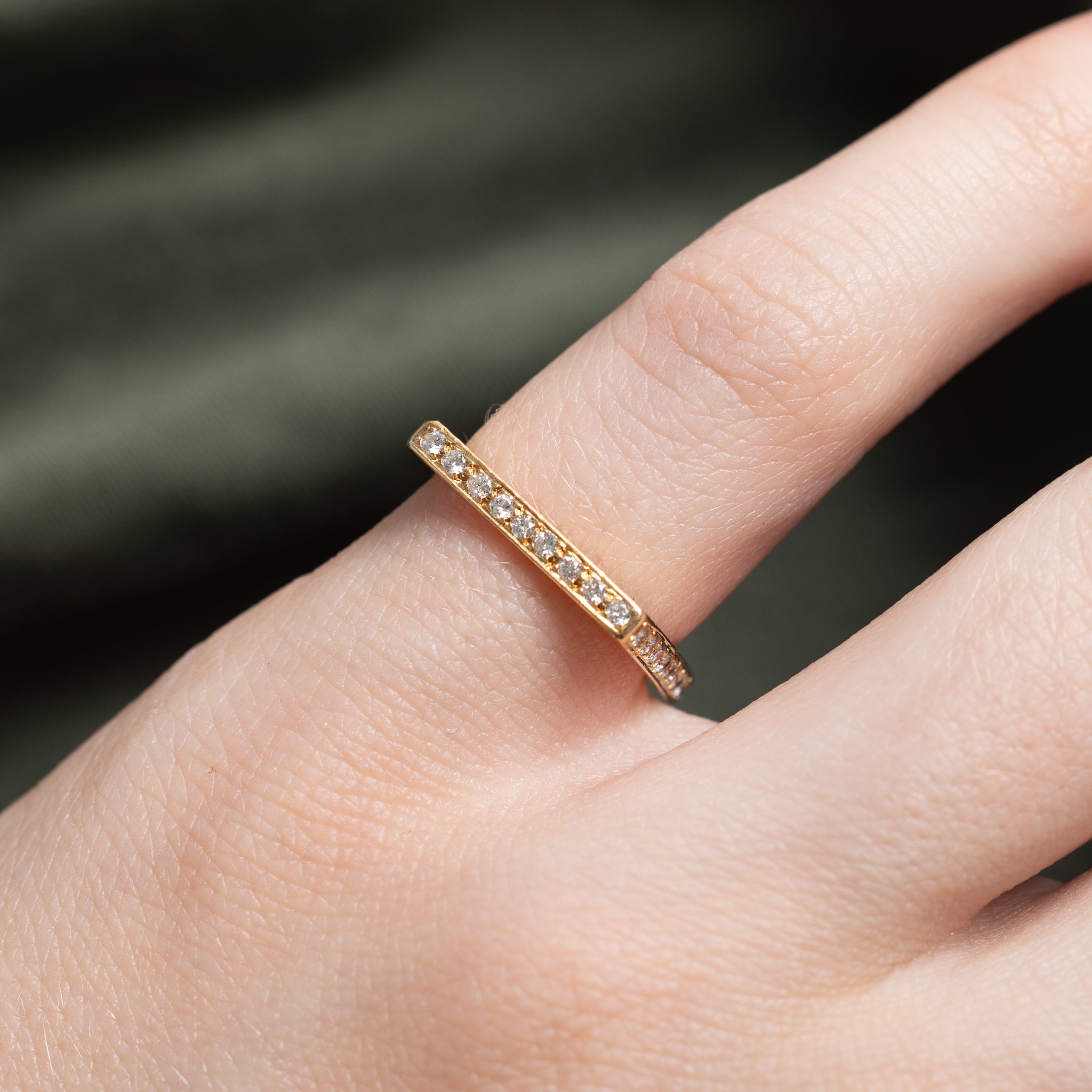 Eternity Diamond Soft Square Petite Band | 0.36ctw | 2mm | SZ 3.5