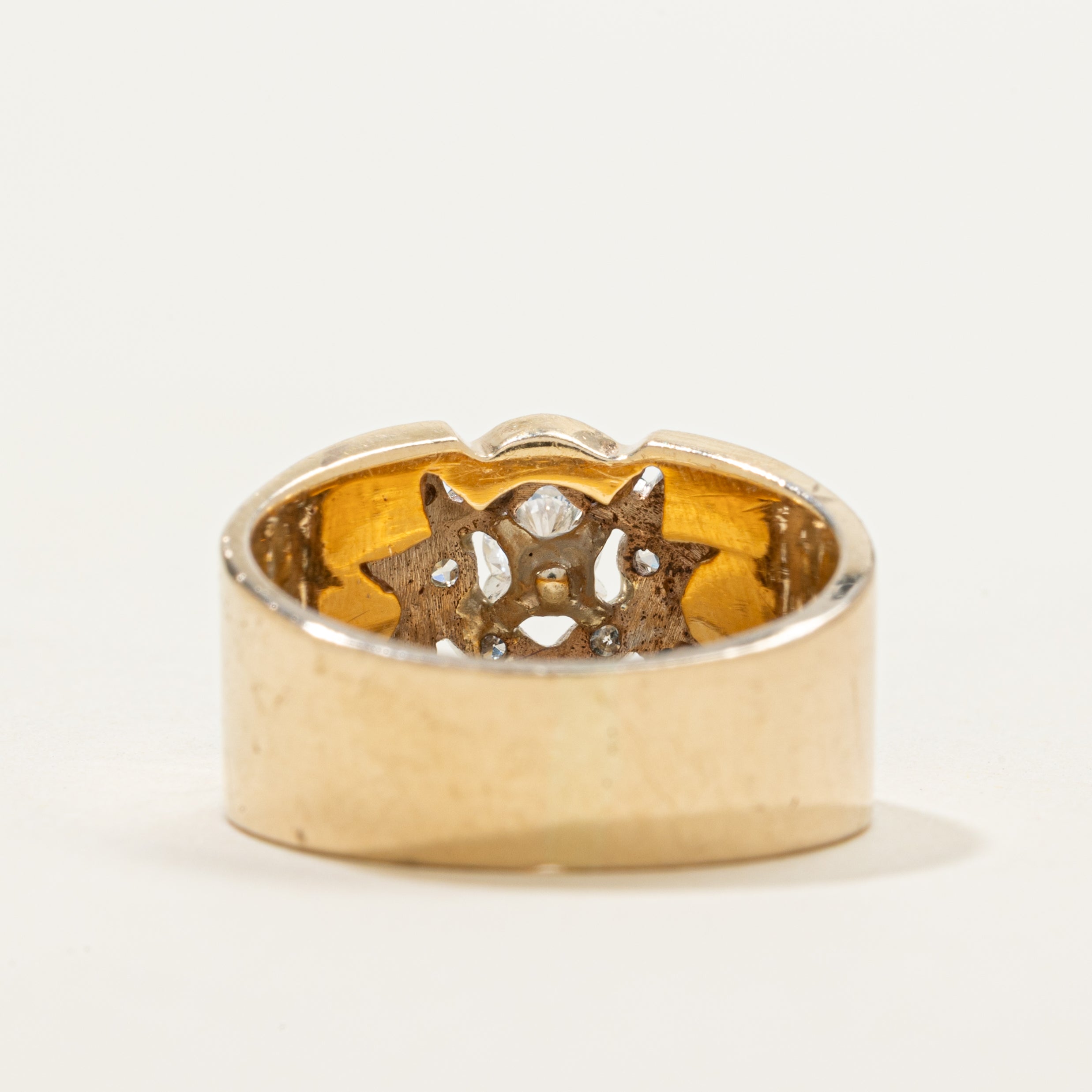 Diamond Leaf Design Ring | 0.34ctw | SZ 6.25