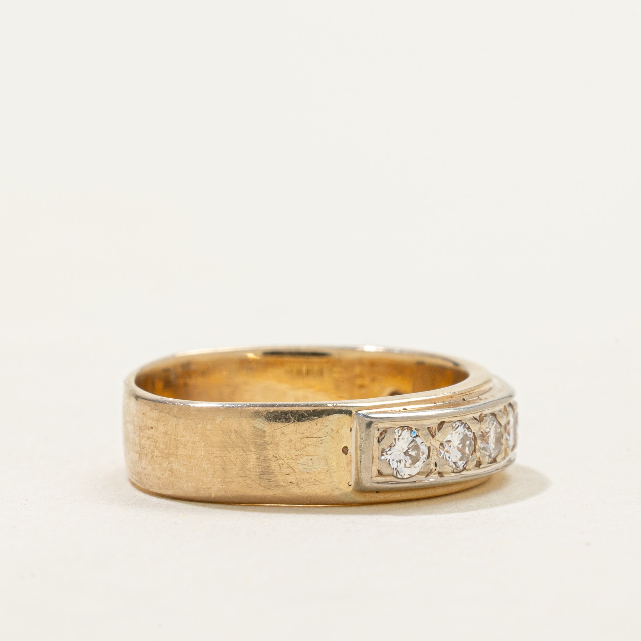 Yellow Gold Diamond Band | 0.32ctw | SZ 3.25
