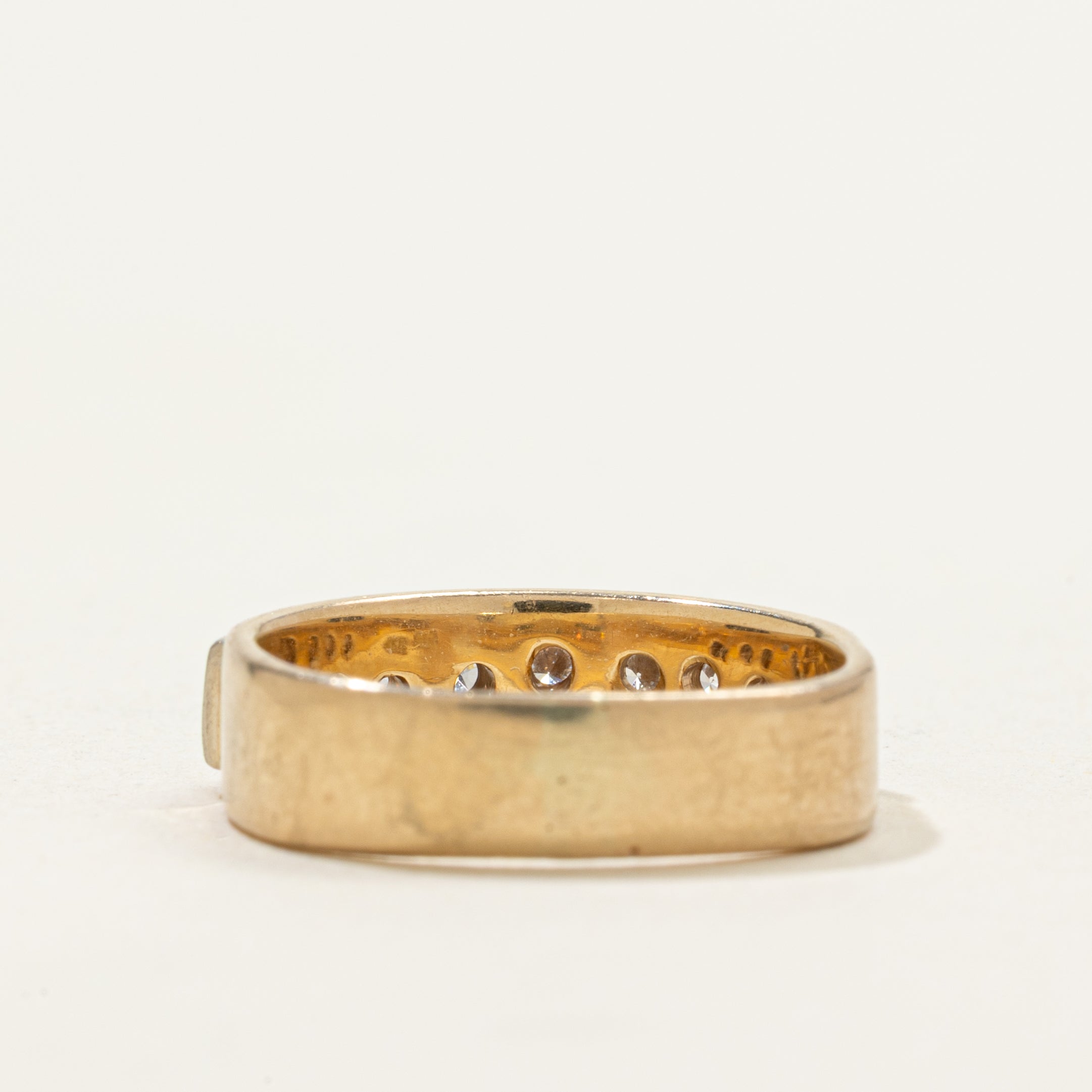 Yellow Gold Diamond Band | 0.32ctw | SZ 3.25
