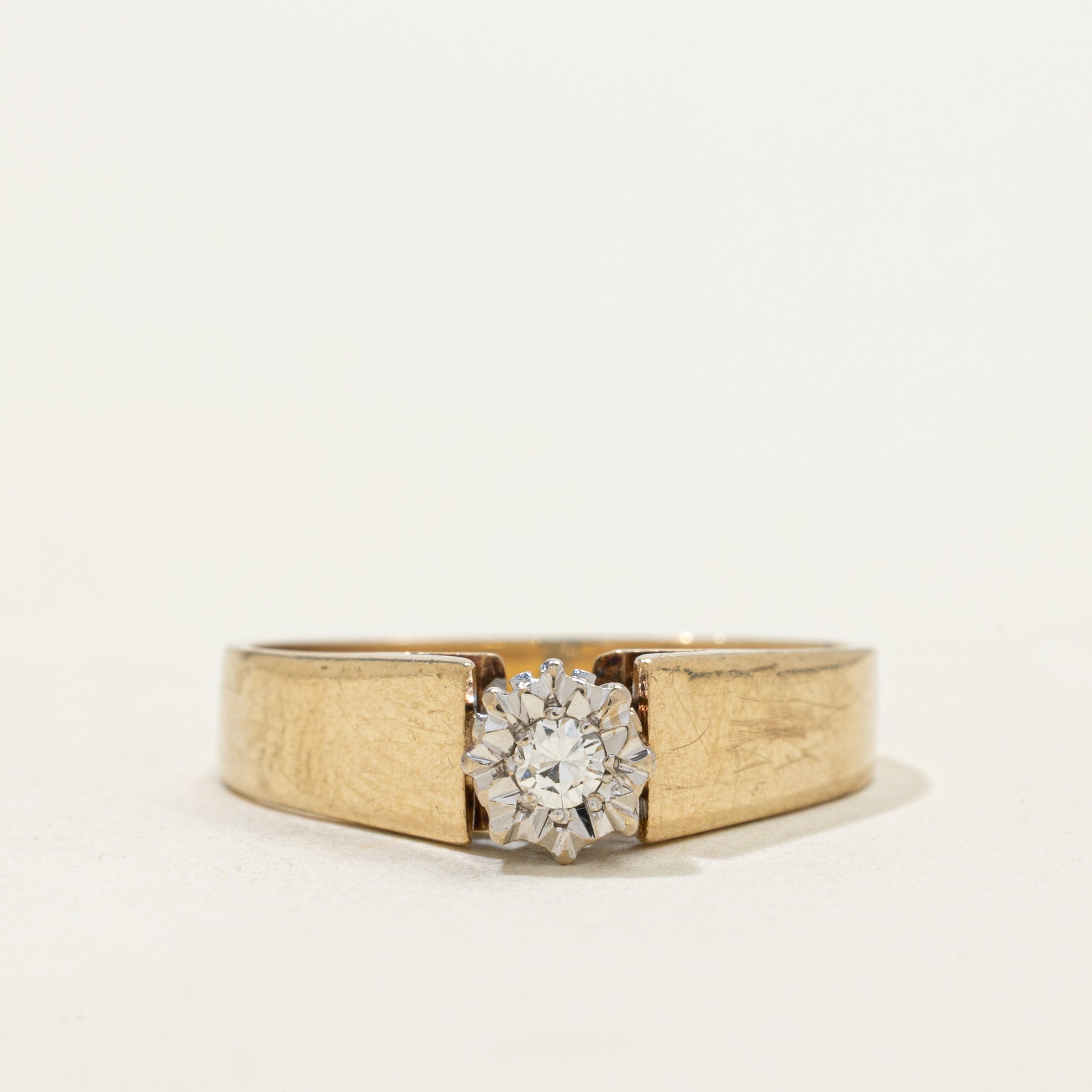 Bague sertie de diamants illusion Sheffield 1980 | 0,06 ct | Taille 7