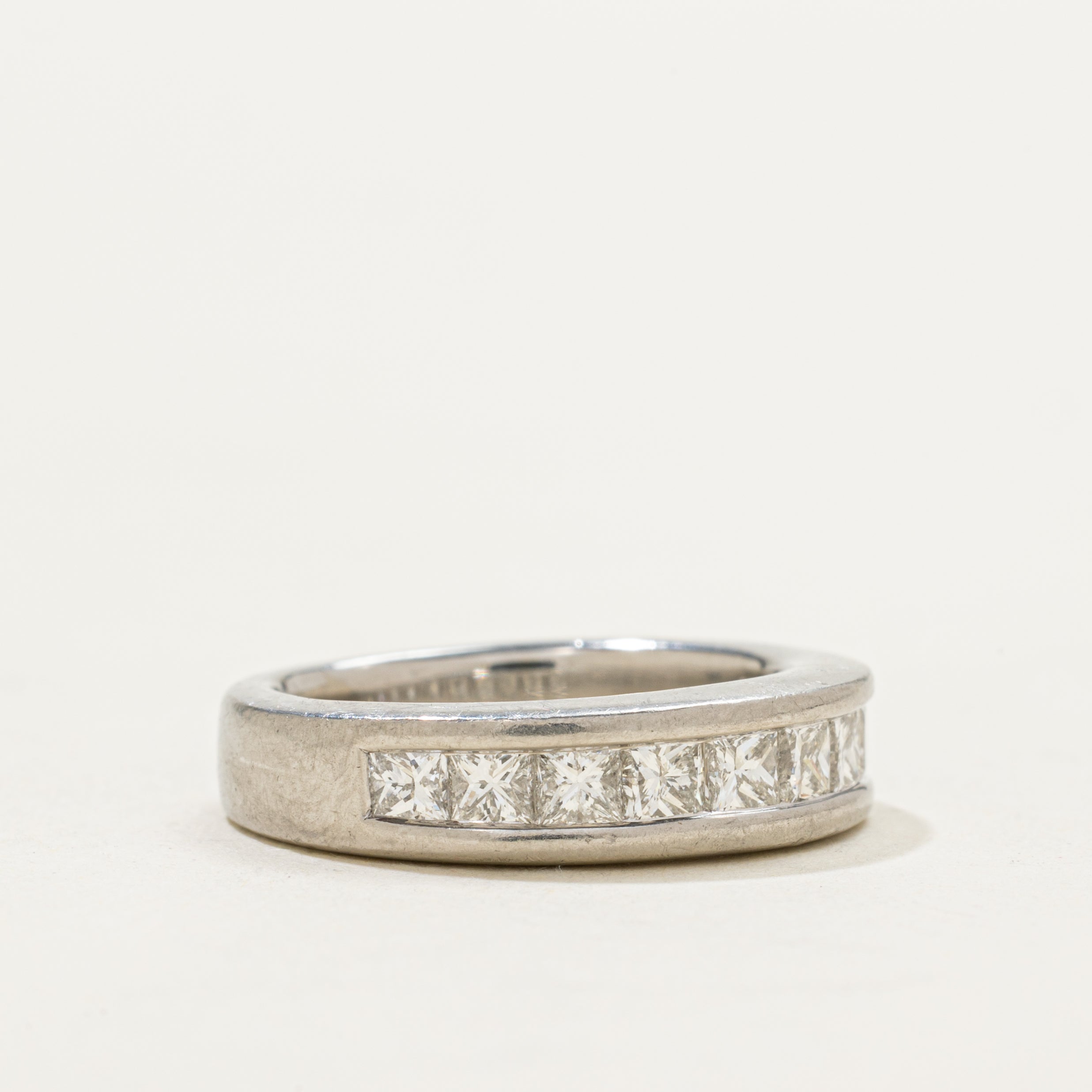 Semi Eternity Princess Cut Diamond Ring | 1.00ctw | SZ 3.75