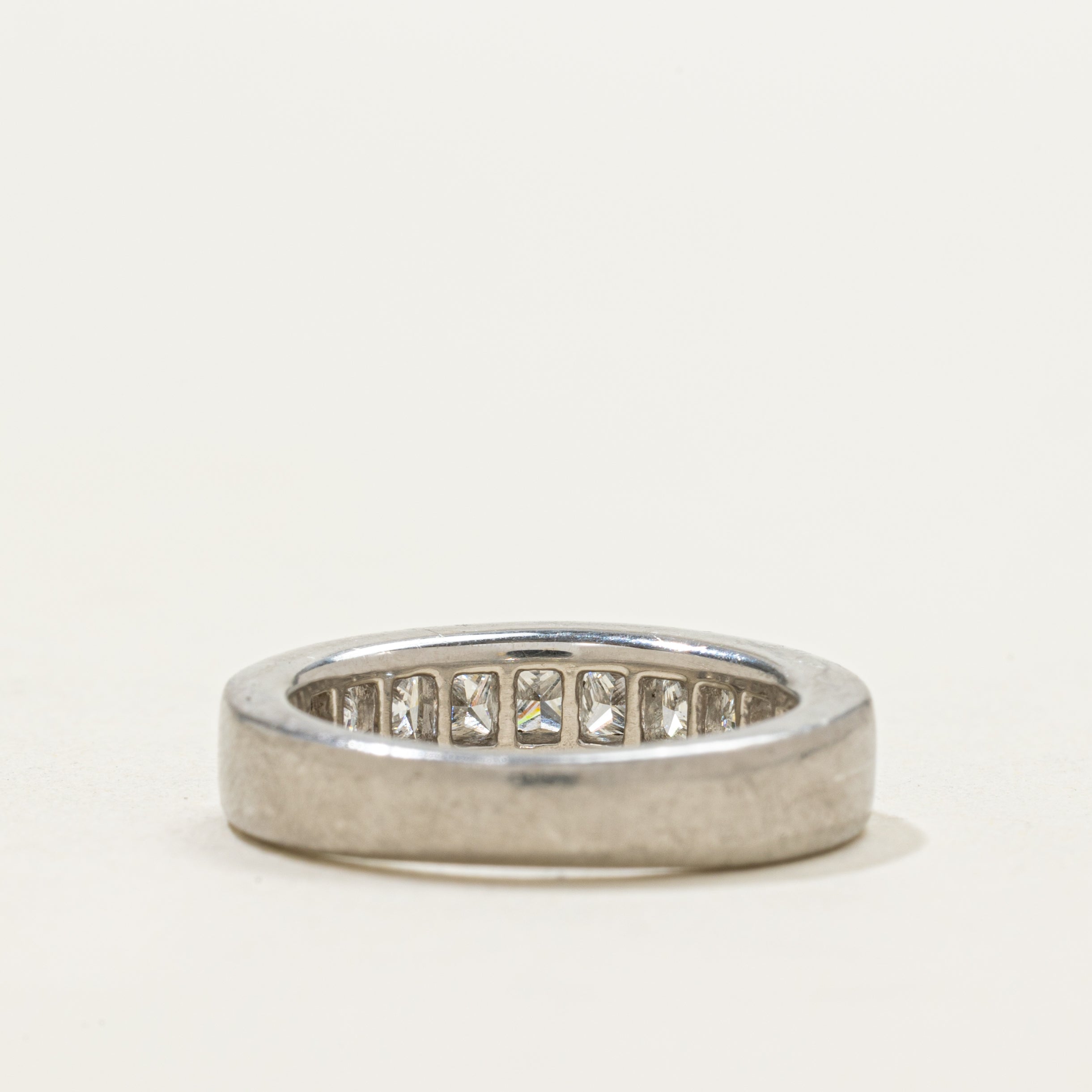 Semi Eternity Princess Cut Diamond Ring | 1.00ctw | SZ 3.75