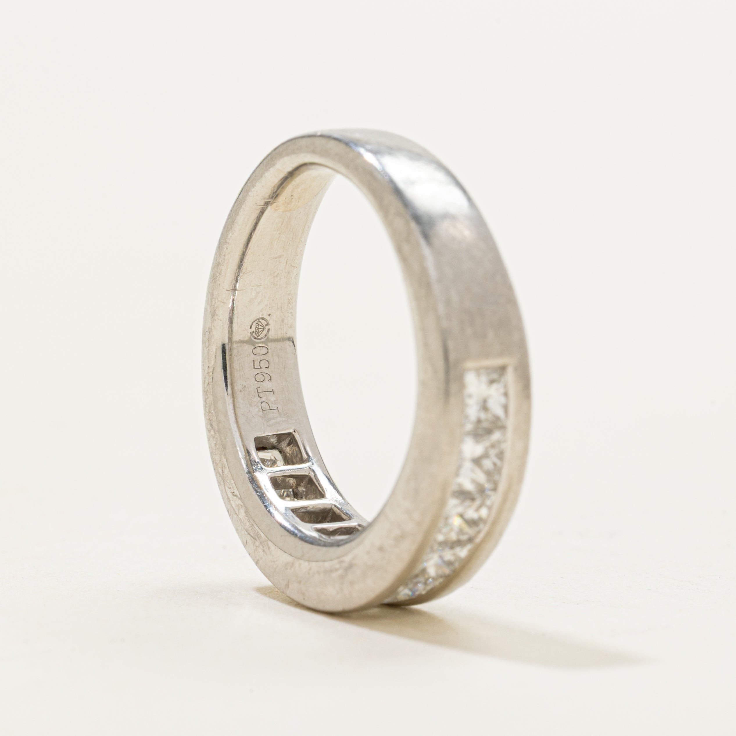 Semi Eternity Princess Cut Diamond Ring | 1.00ctw | SZ 3.75