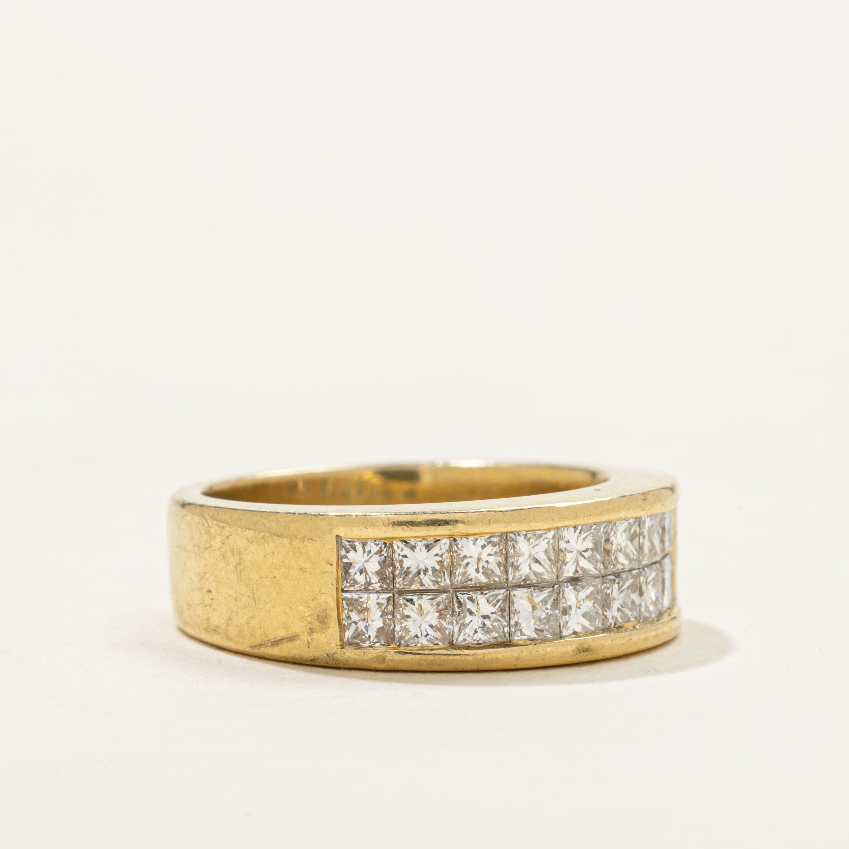 Invisible Set Princess Cut Diamond Band | 1.00ctw | SZ 5.75