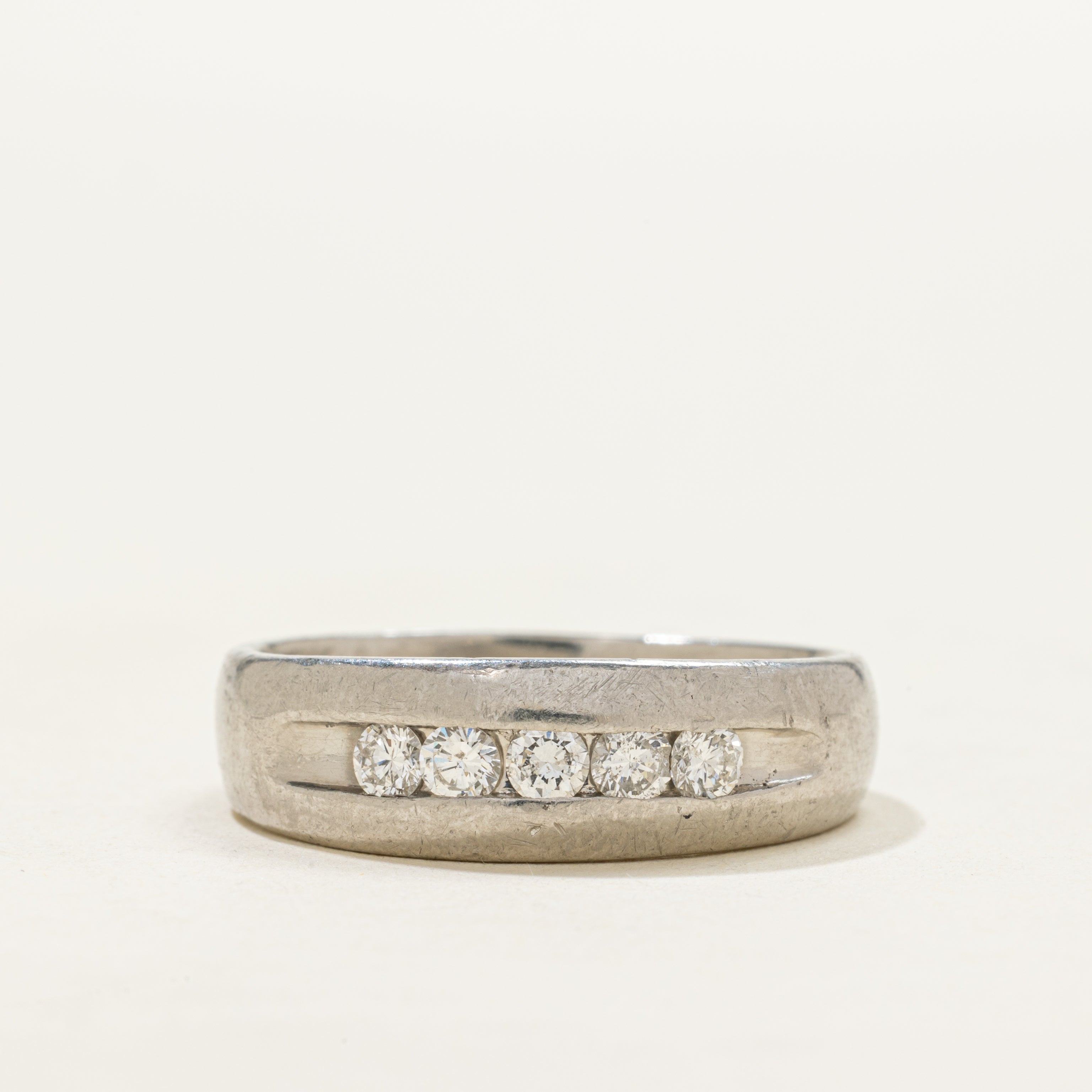 Channel Set Five Stone Diamond Band | 0.50ctw | SZ 11.25