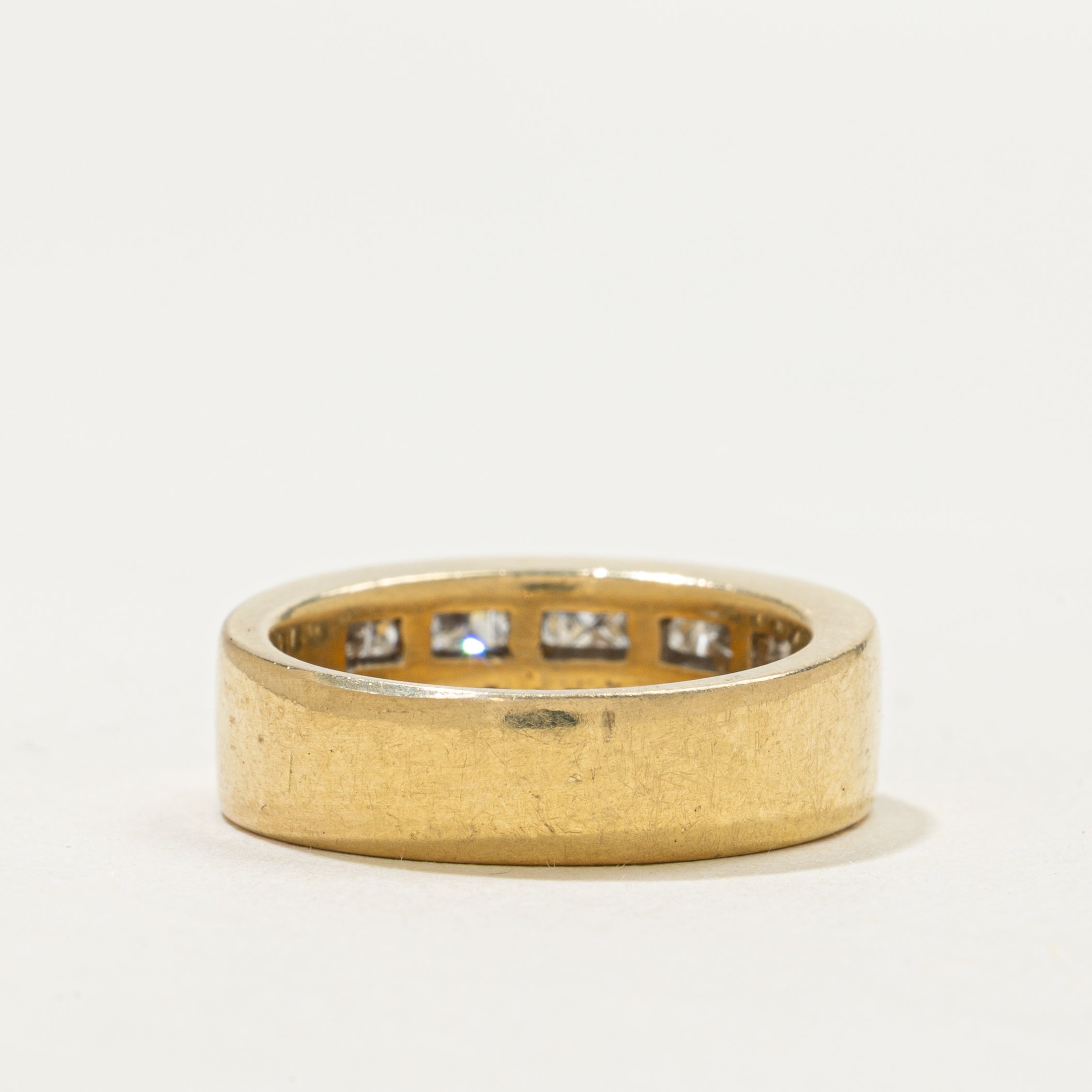 Invisible Set Princess Cut Diamond Band | 1.00ctw | SZ 5.75