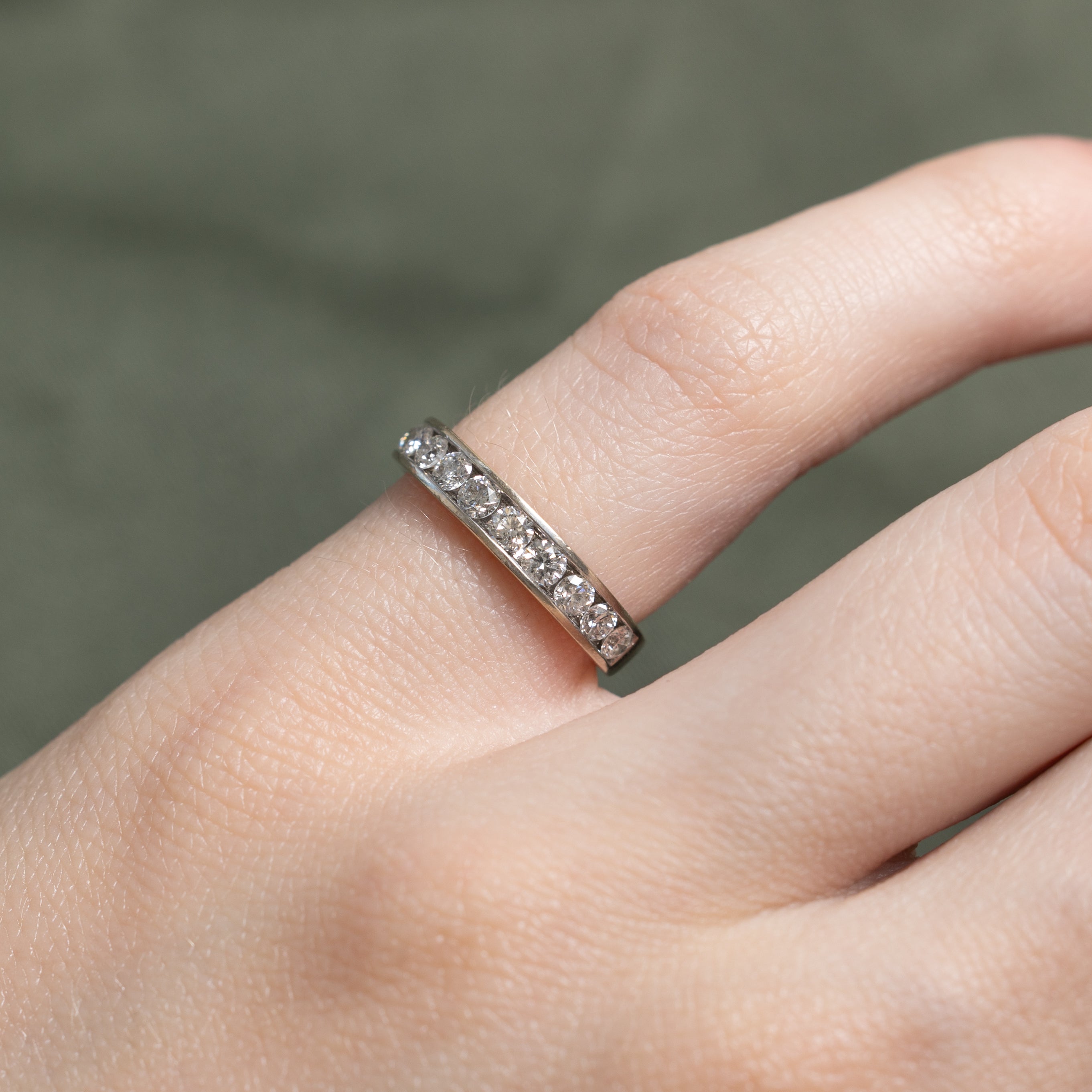 Channel Set Semi Eternity Diamond Band | 0.46ctw | SZ 3.25