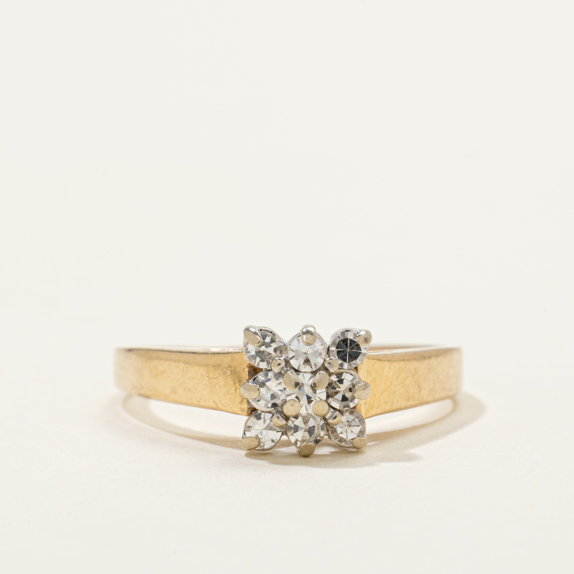 Illusion Set Diamond Grid Ring | 0.30ctw | SZ 6.75