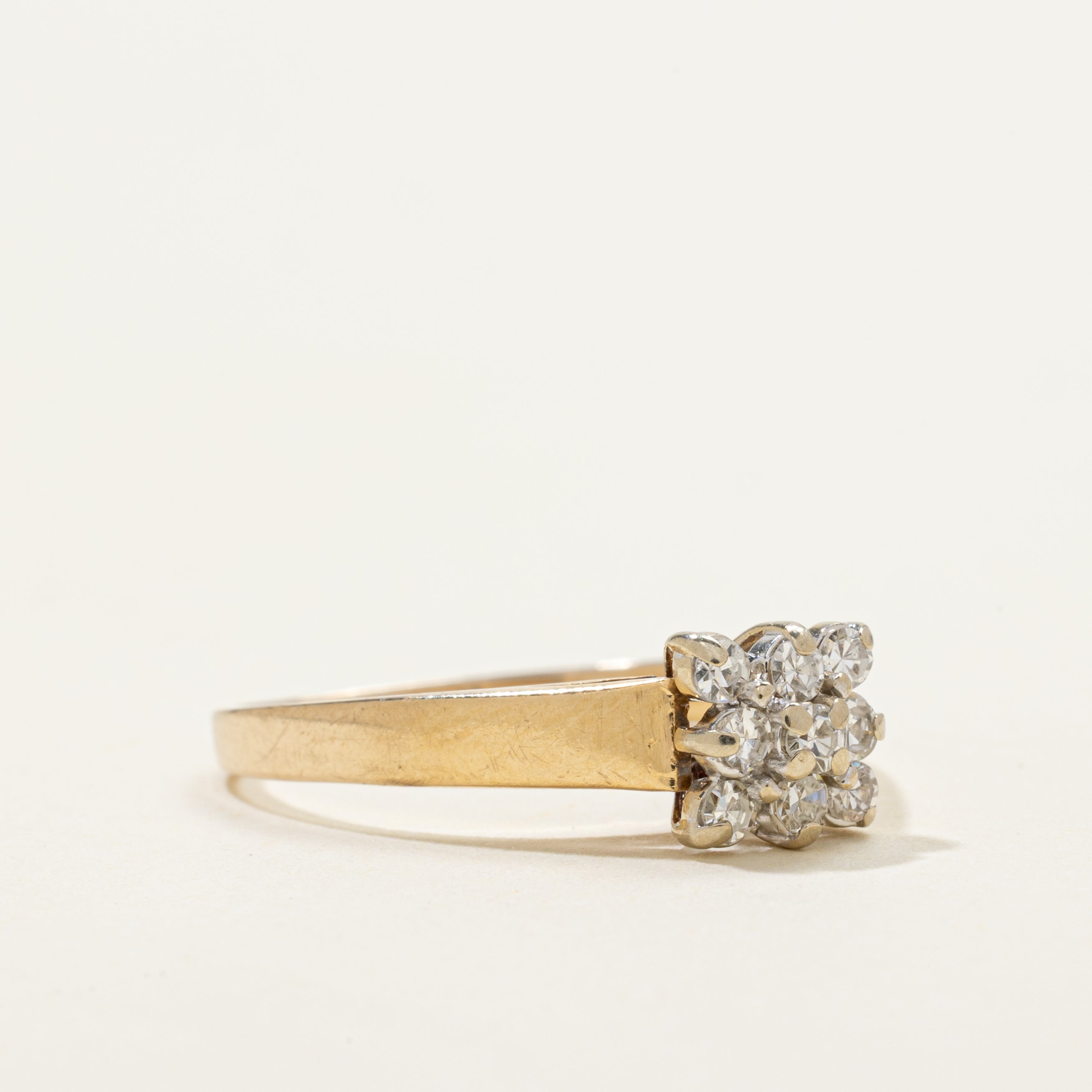 Illusion Set Diamond Grid Ring | 0.30ctw | SZ 6.75