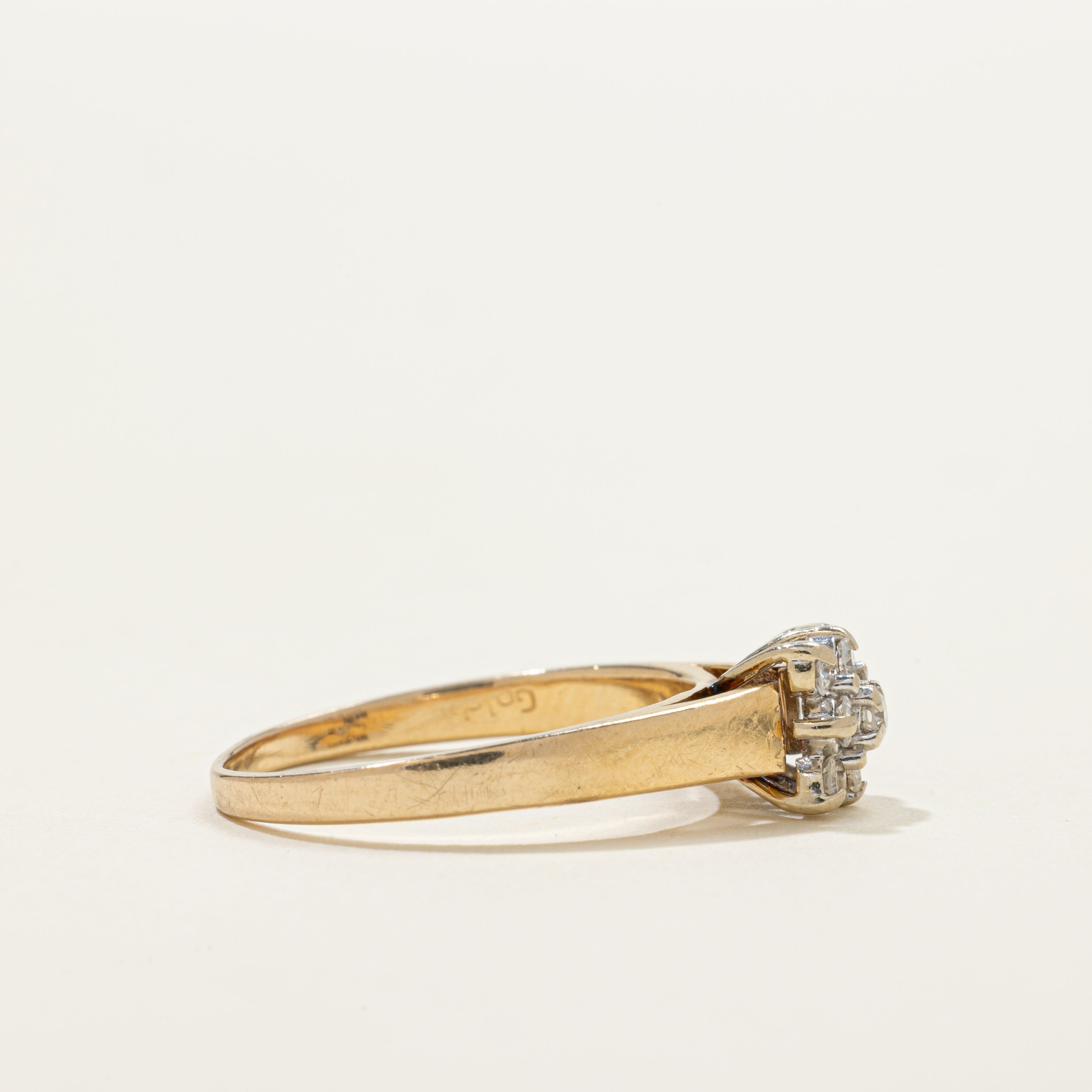 Illusion Set Diamond Grid Ring | 0.30ctw | SZ 6.75