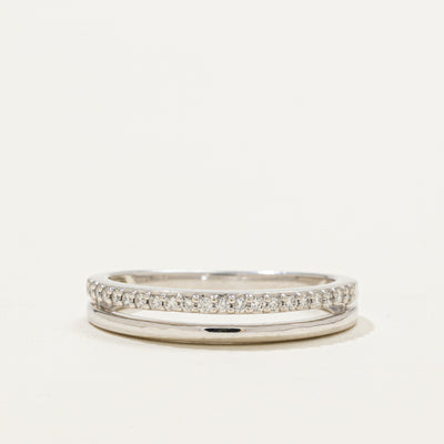 Semi Eternity Diamond Open Shank Ring | 0.10ctw | SZ 7