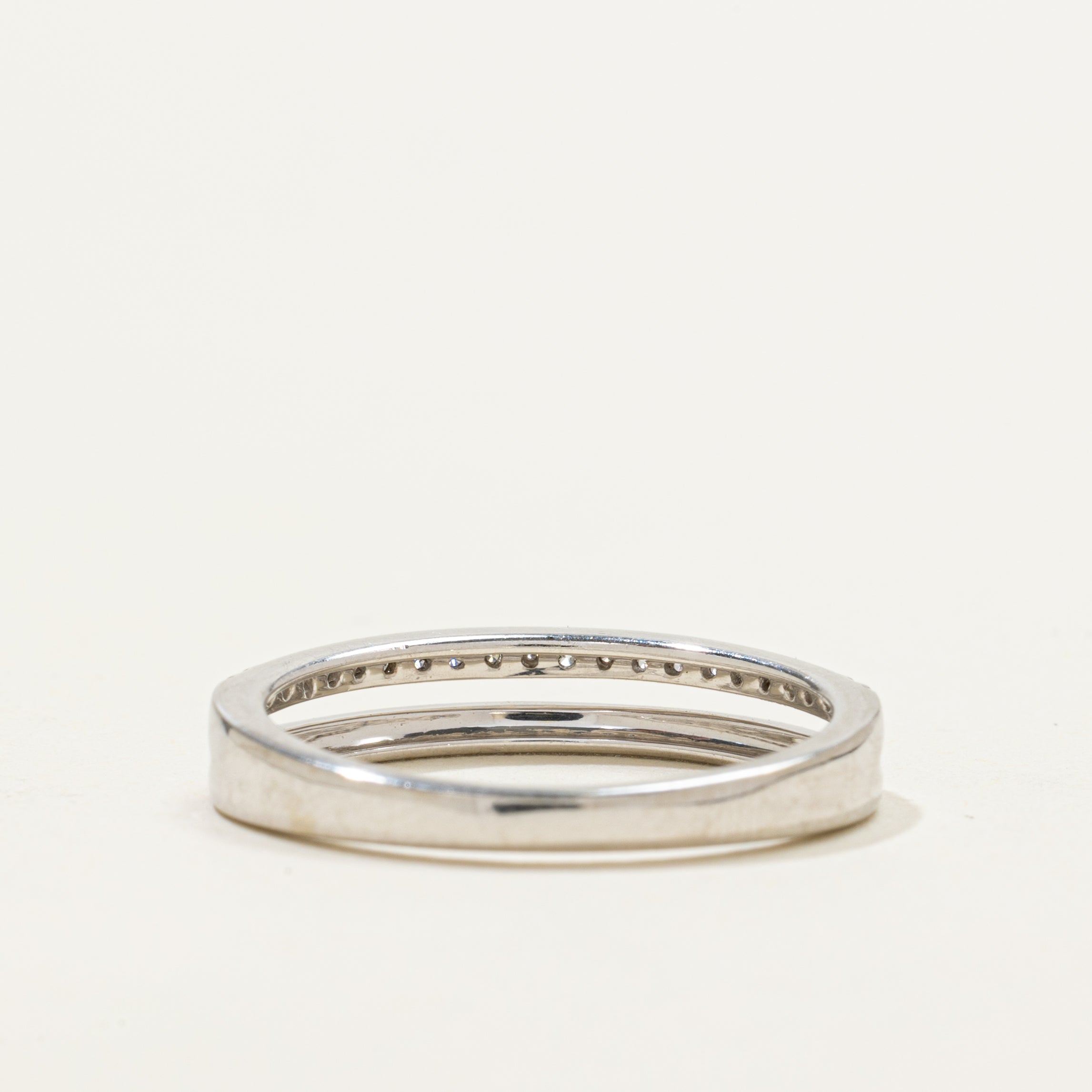 Semi Eternity Diamond Open Shank Ring | 0.10ctw | SZ 7