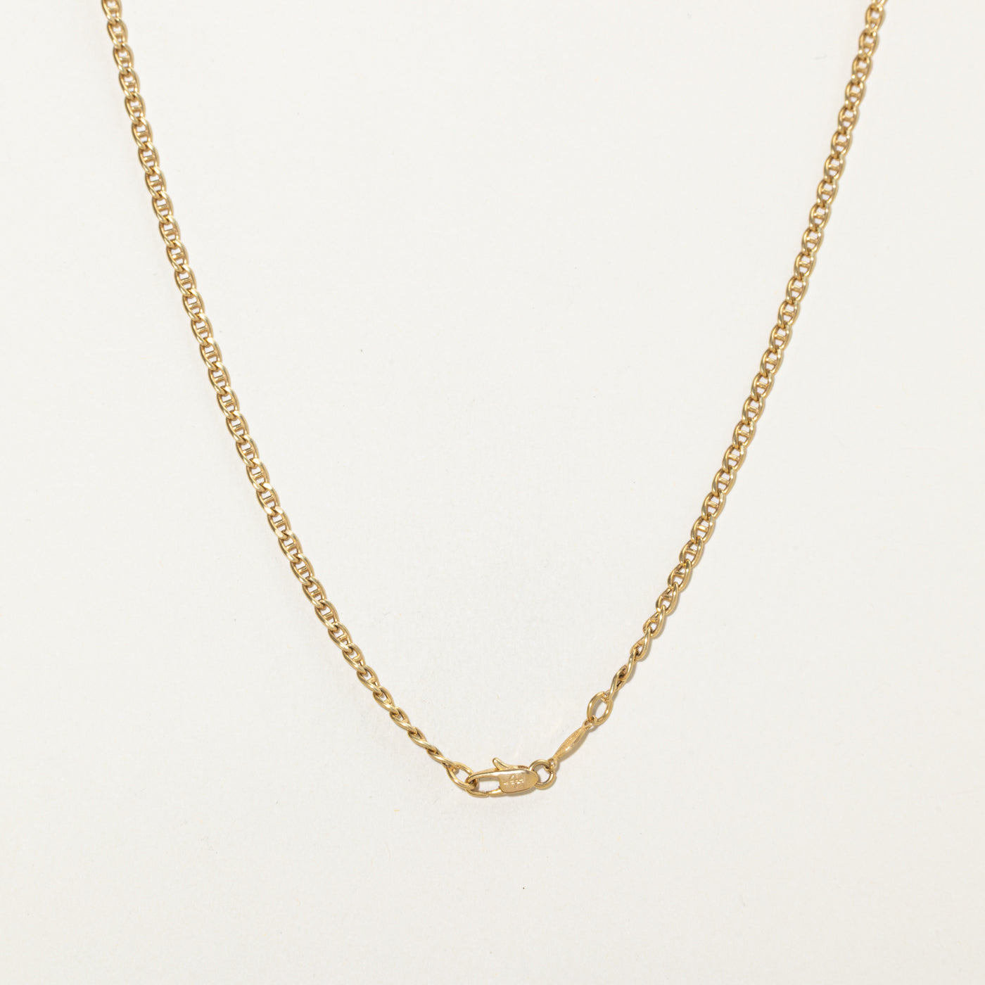 18k Yellow Gold Curb Link Chain | 18"