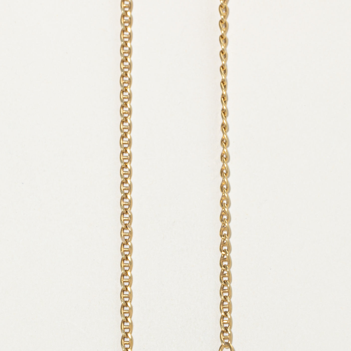 18k Yellow Gold Curb Link Chain | 18"