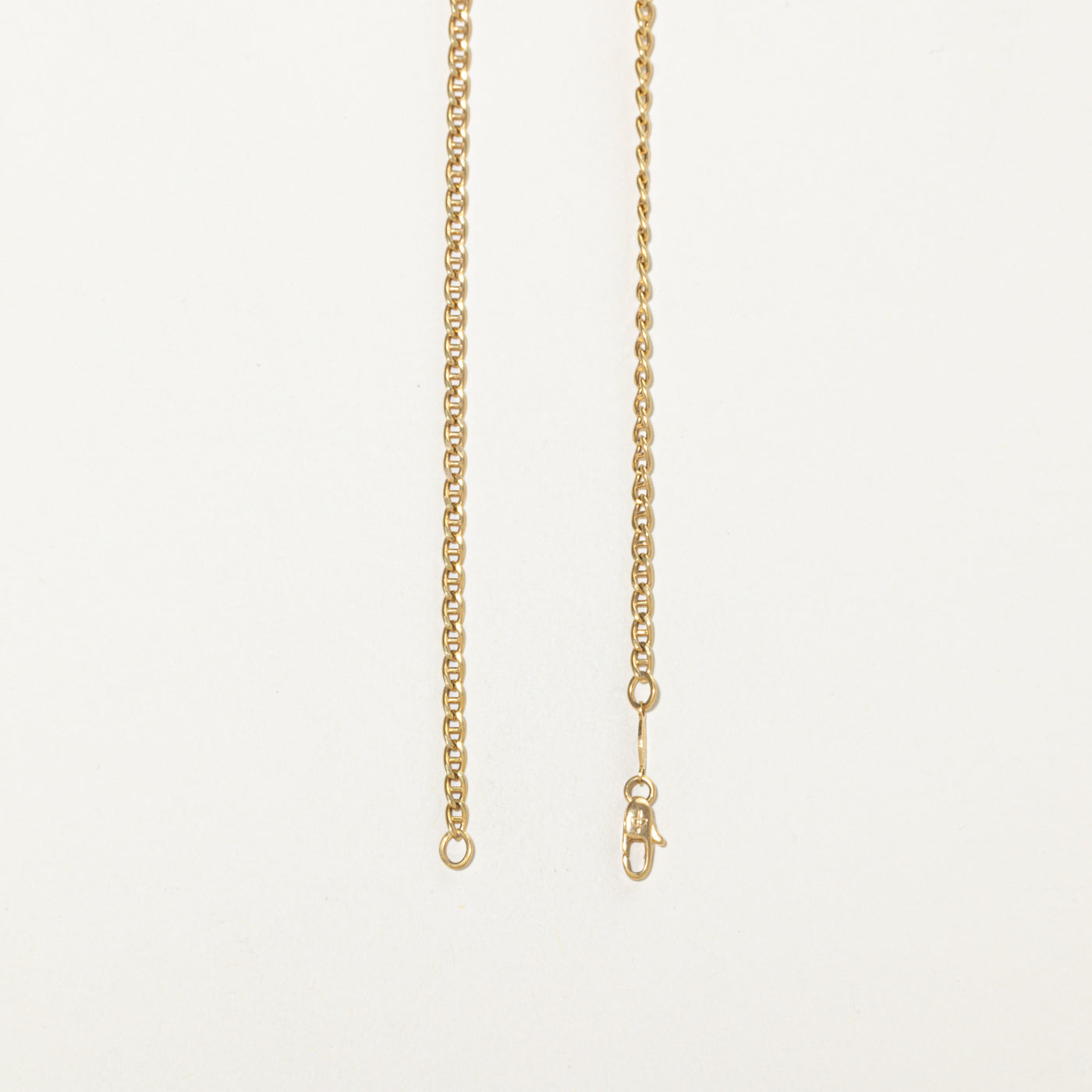 18k Yellow Gold Curb Link Chain | 18"