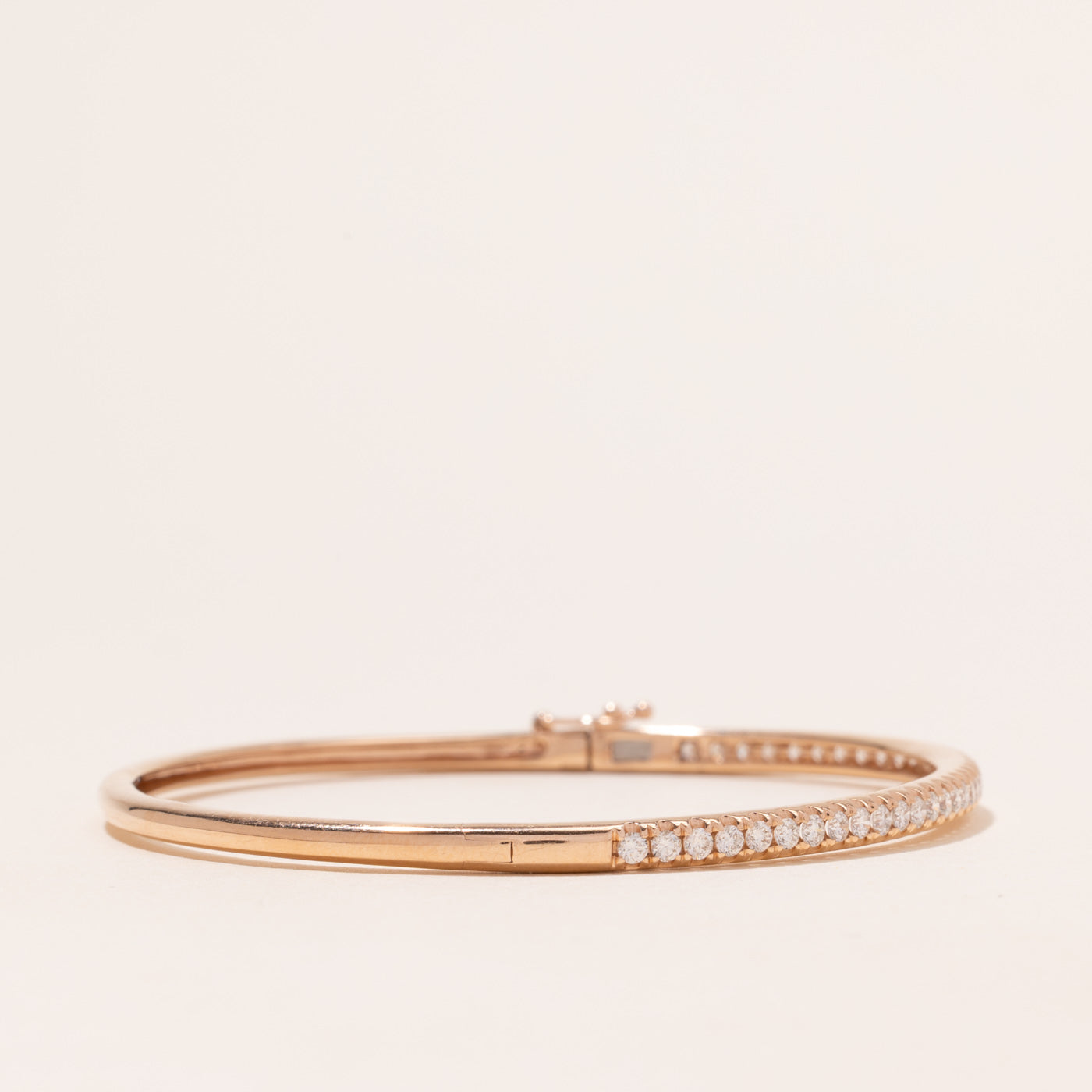 Semi Eternity Diamond Bangle | 0.76ctw | 7.5"