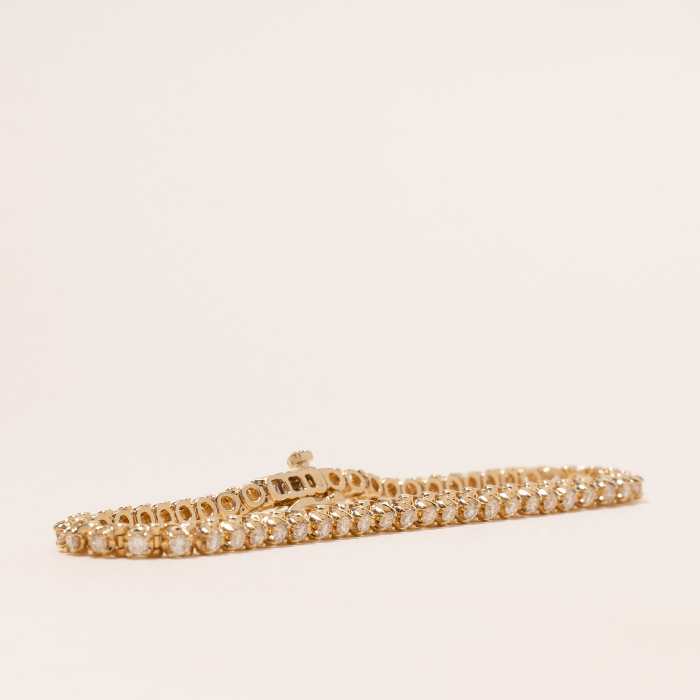 Yellow Gold Diamond Tennis Bracelet | 1.62ctw | 7"