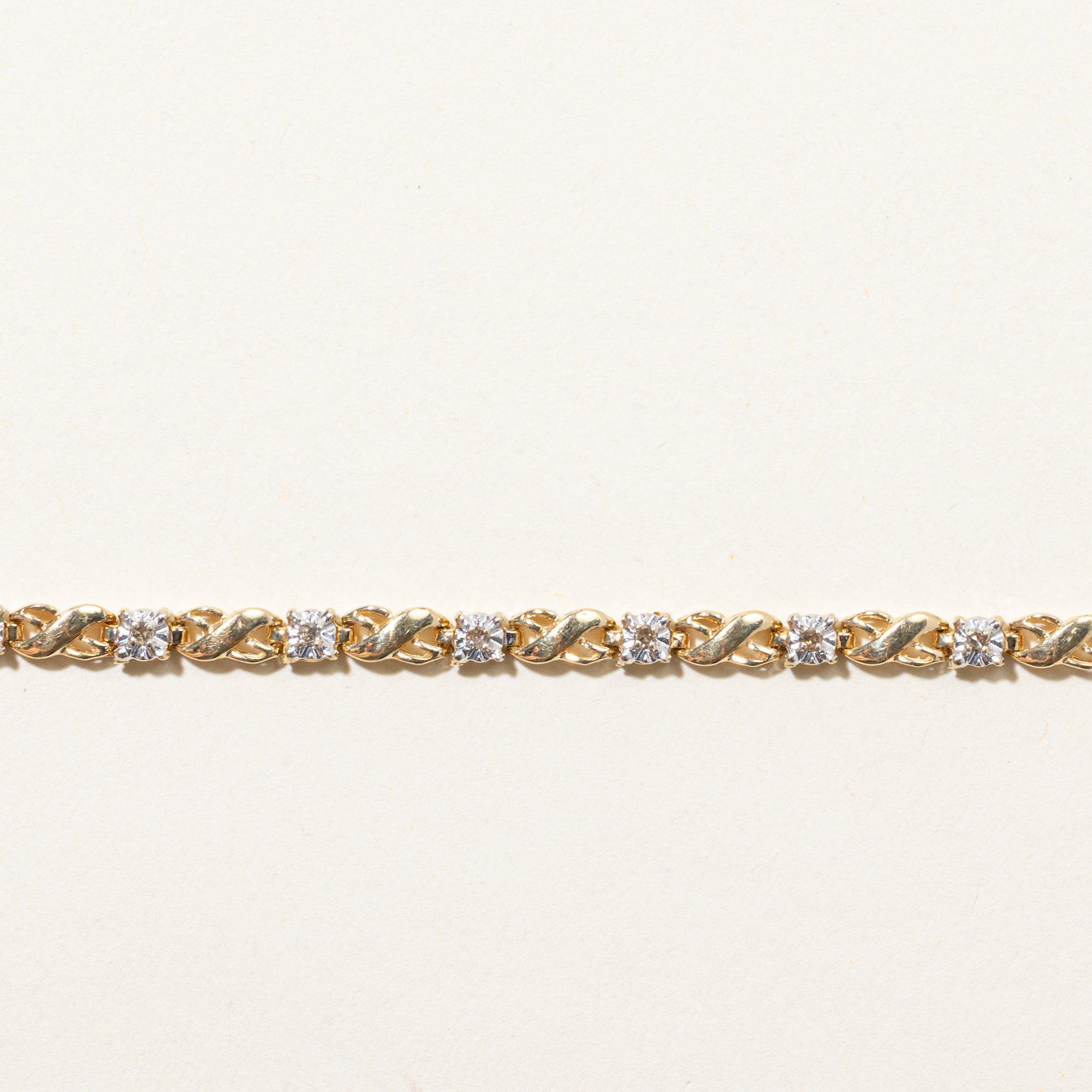 Brown Diamond Infinity Link Tennis Bracelet | 0.27ctw | 7.25"