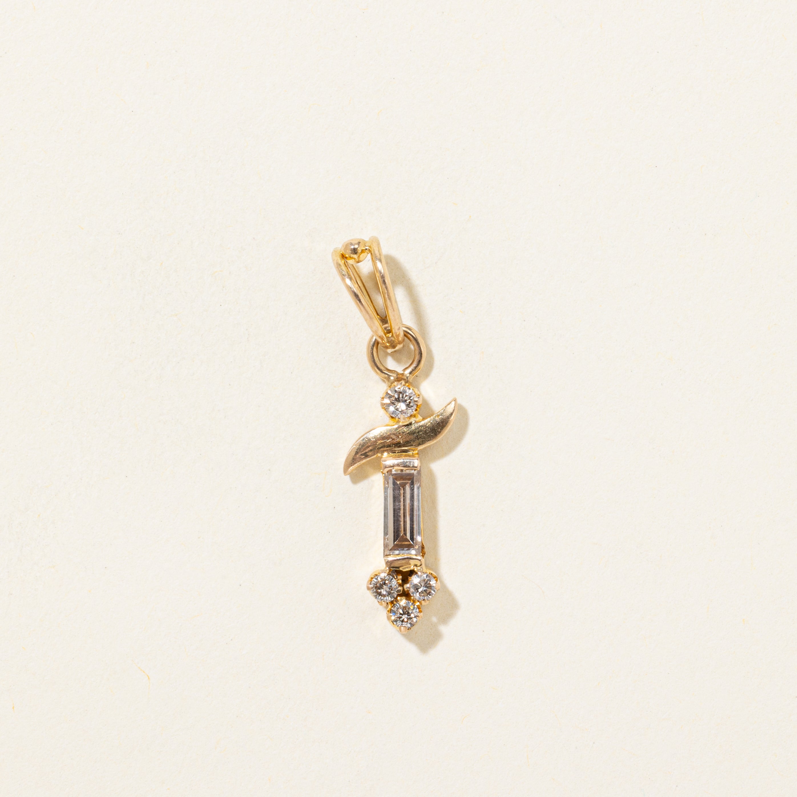Multi Cut Diamond Drop Pendant | 0.40ctw