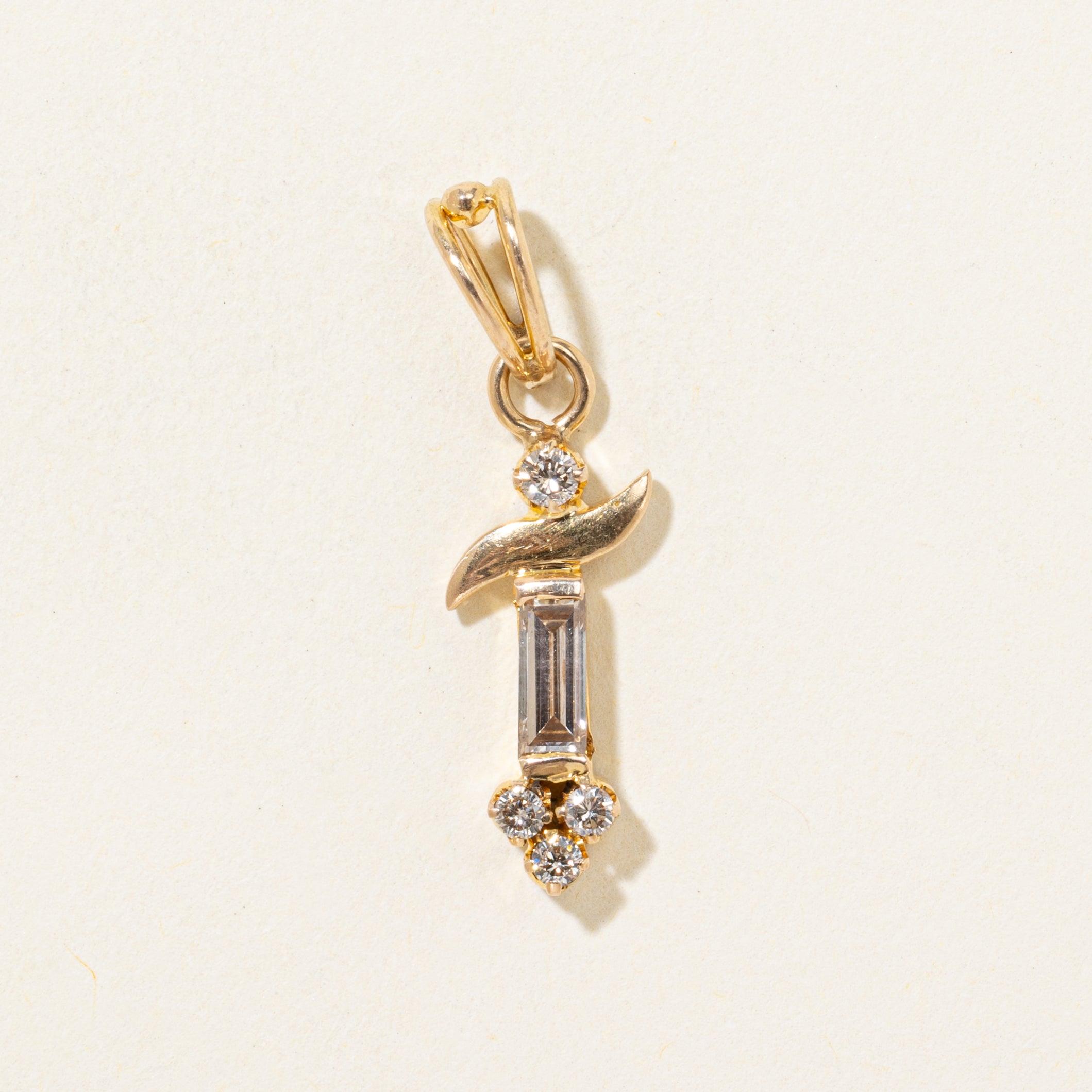 Multi Cut Diamond Drop Pendant | 0.40ctw