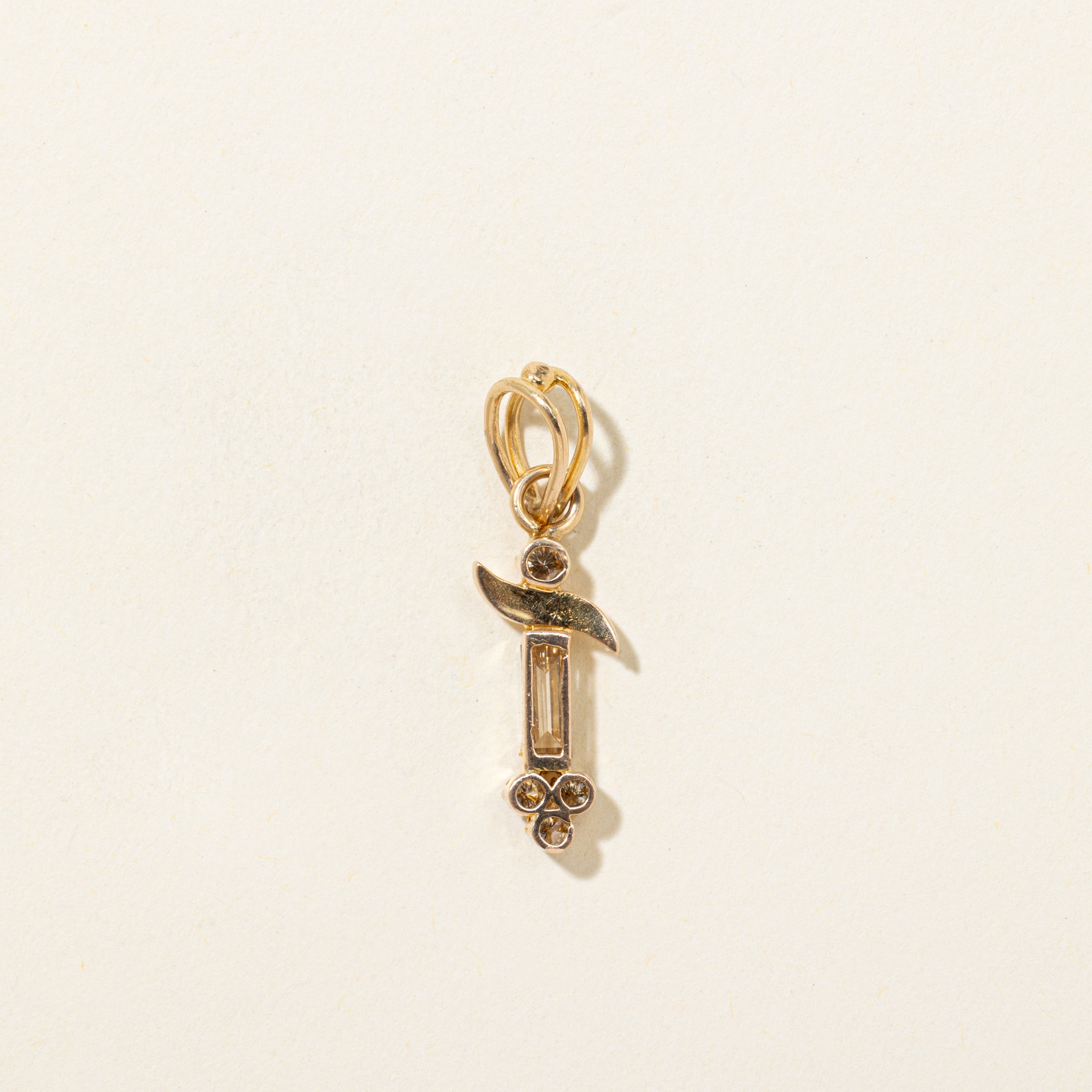 Multi Cut Diamond Drop Pendant | 0.40ctw