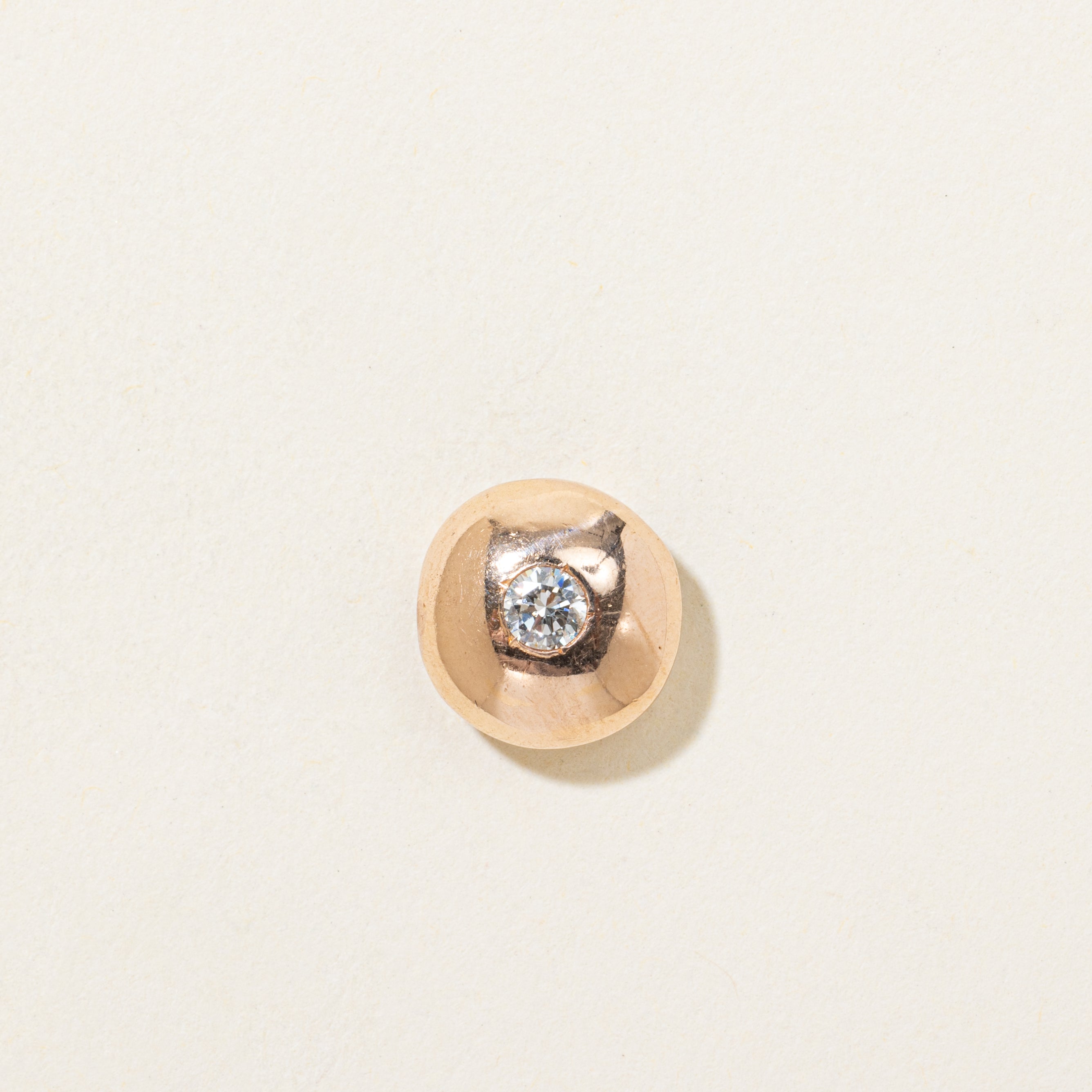 Flush Set Diamond Circle Pendant | 0.10ct
