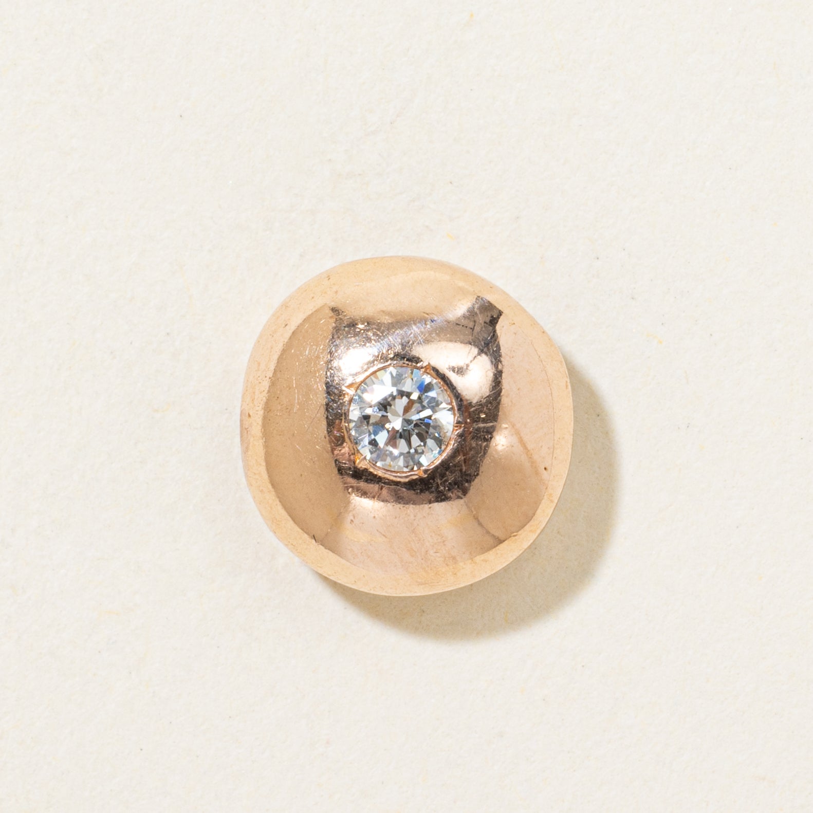 Flush Set Diamond Circle Pendant | 0.10ct