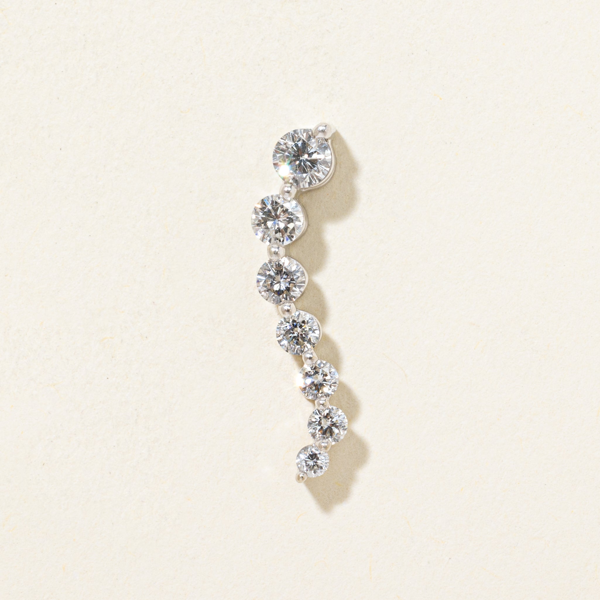 White Gold Diamond Journey Pendant | 0.44ctw