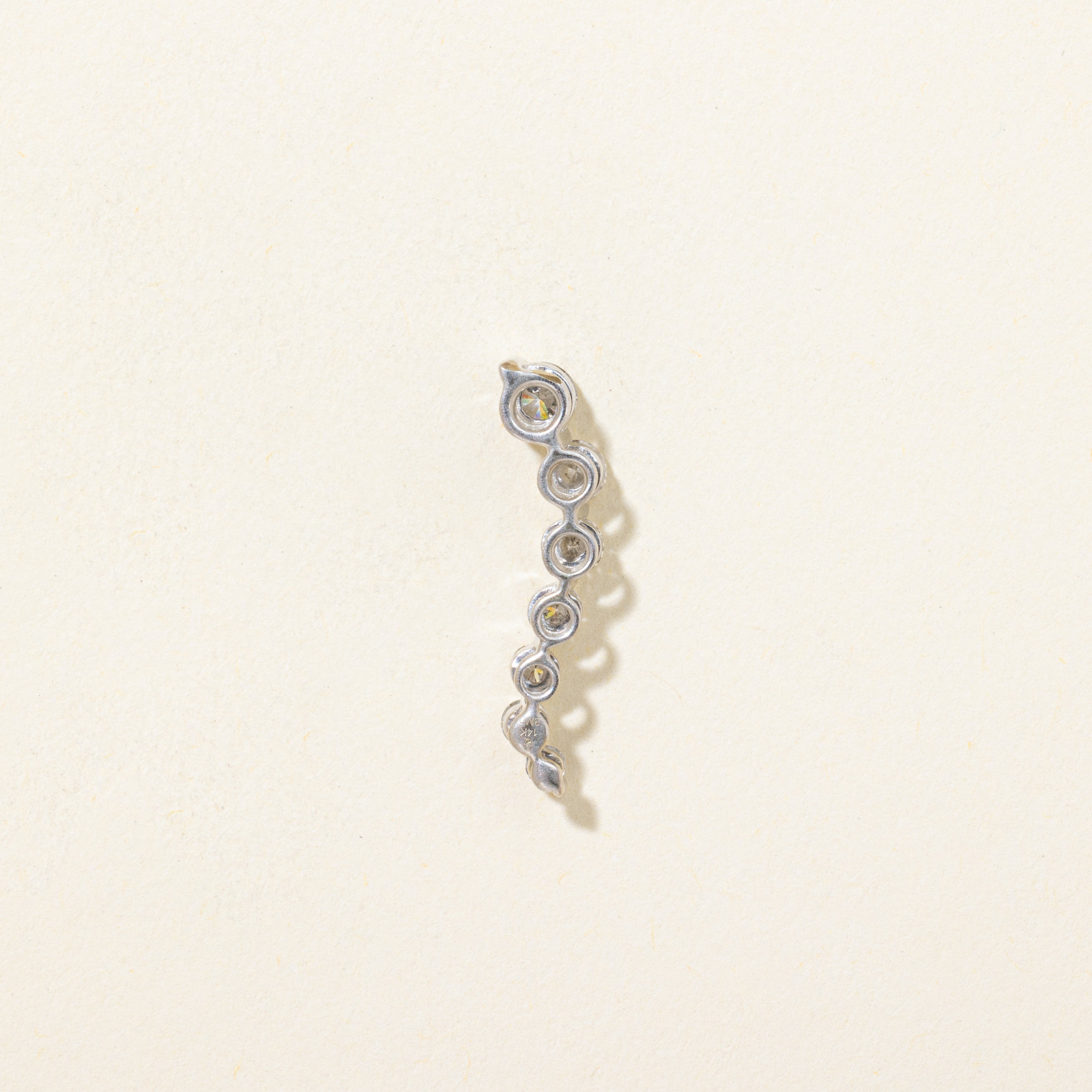 White Gold Diamond Journey Pendant | 0.44ctw