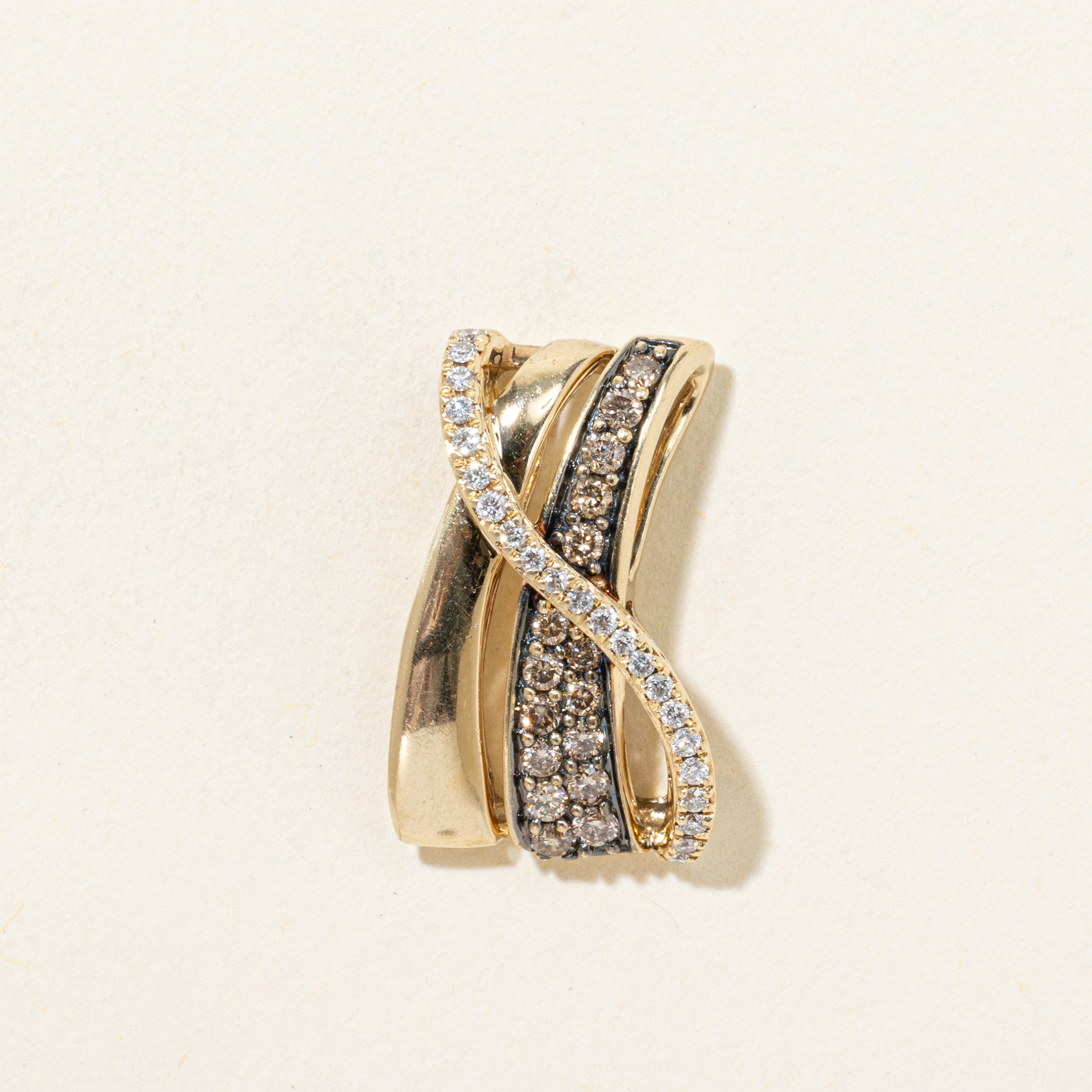 Diamond Waterfall Twisted Pendant | 0.39ctw
