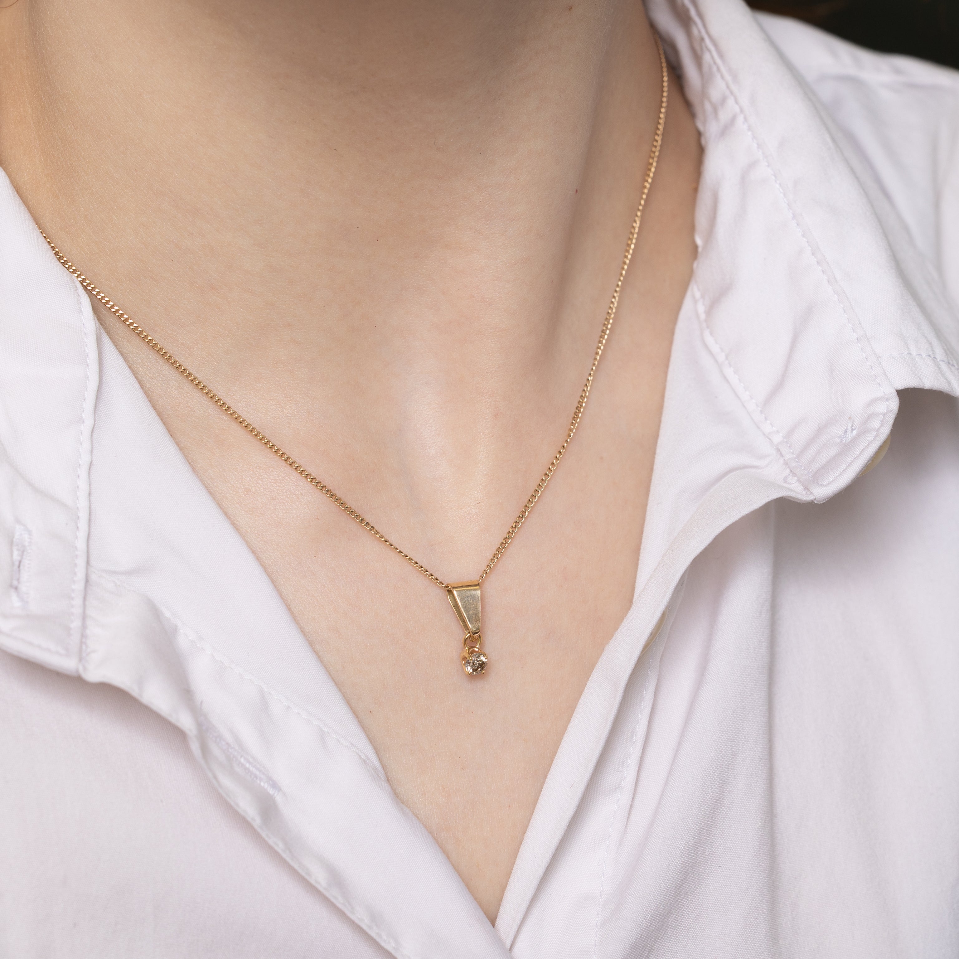 Solitaire Diamond Pendant | 0.23ct