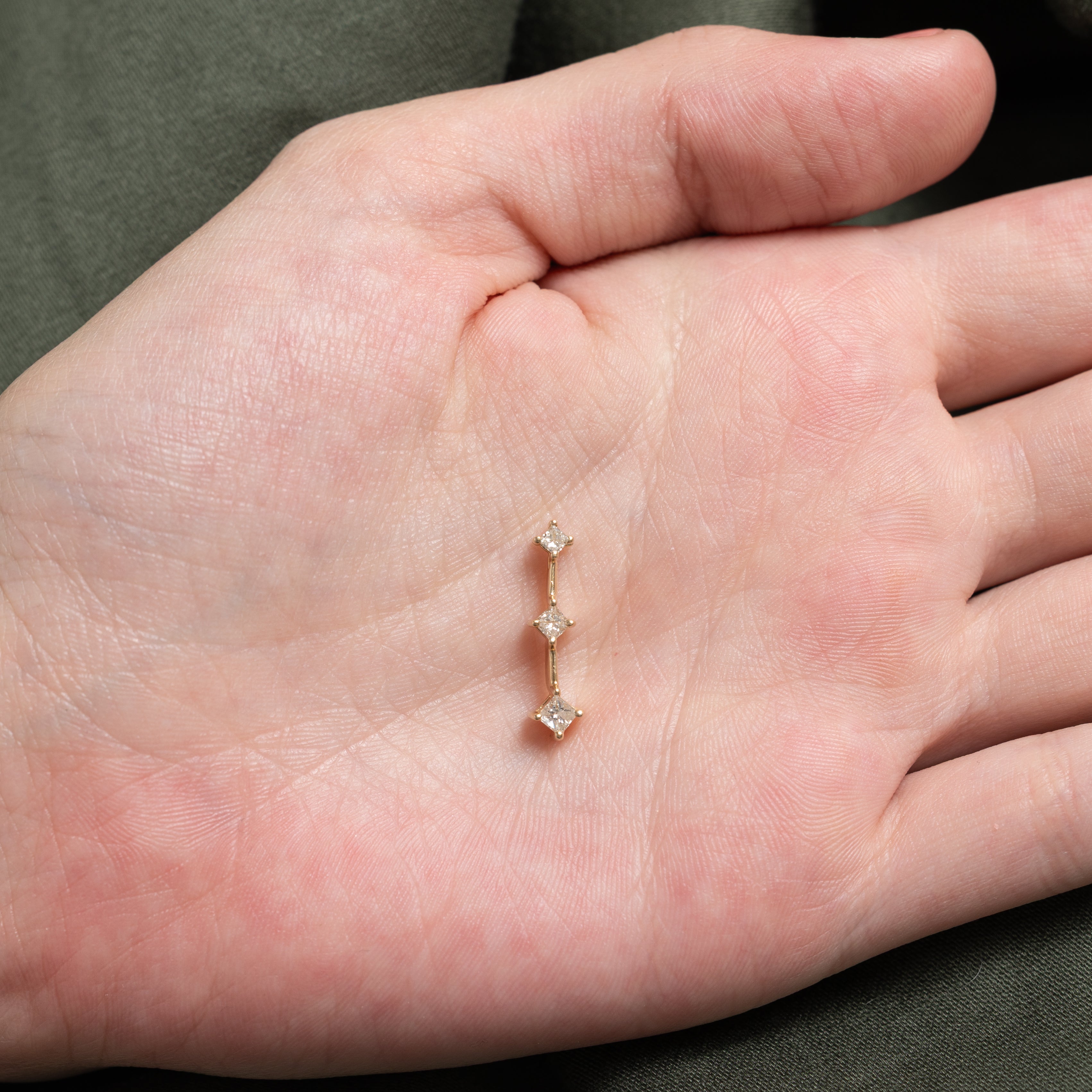 Three Stone Diamond Journey Pendant | 0.26ctw