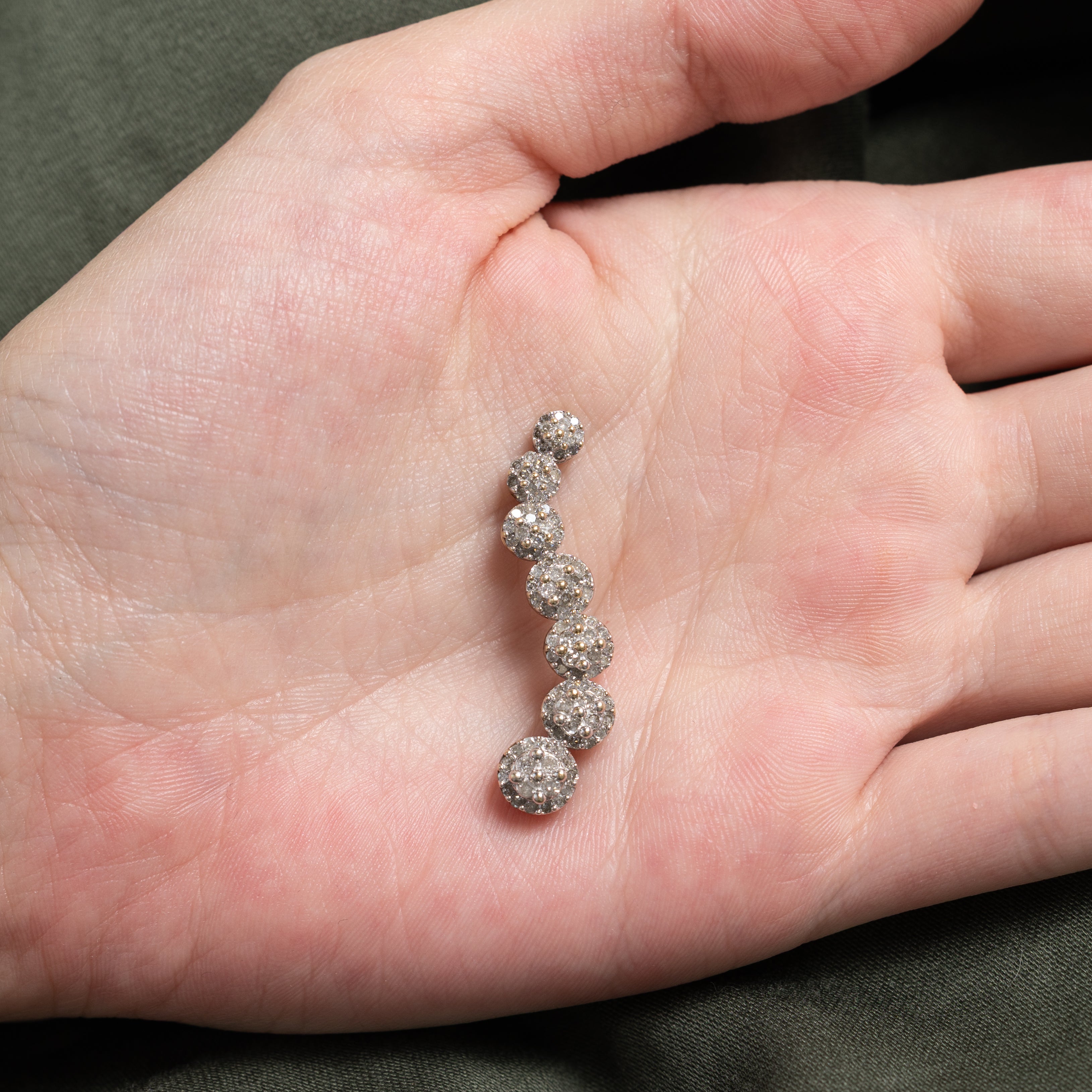 Diamond Cluster Journey Pendant | 0.89ctw