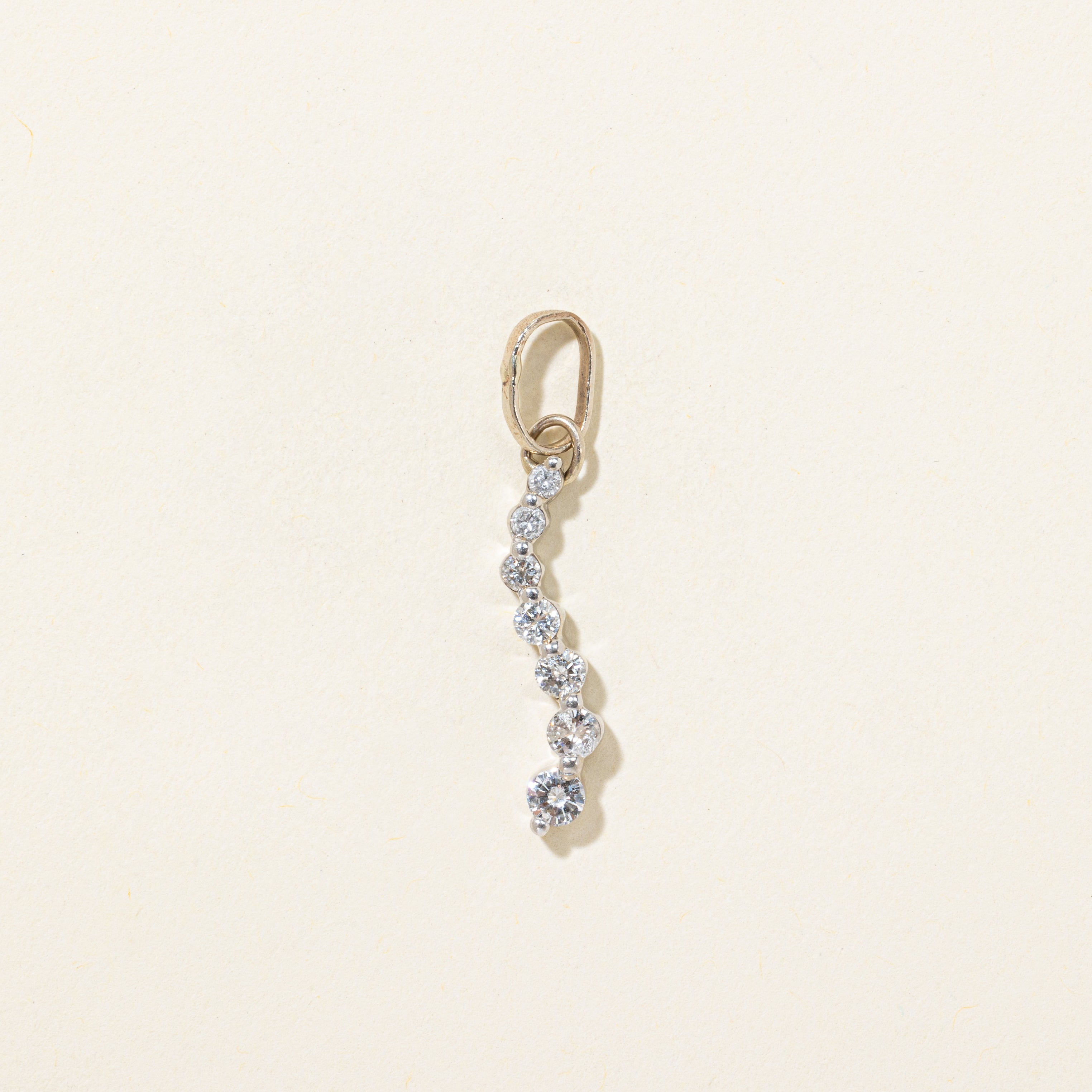 White Gold Diamond Journey Pendant | 0.43ctw
