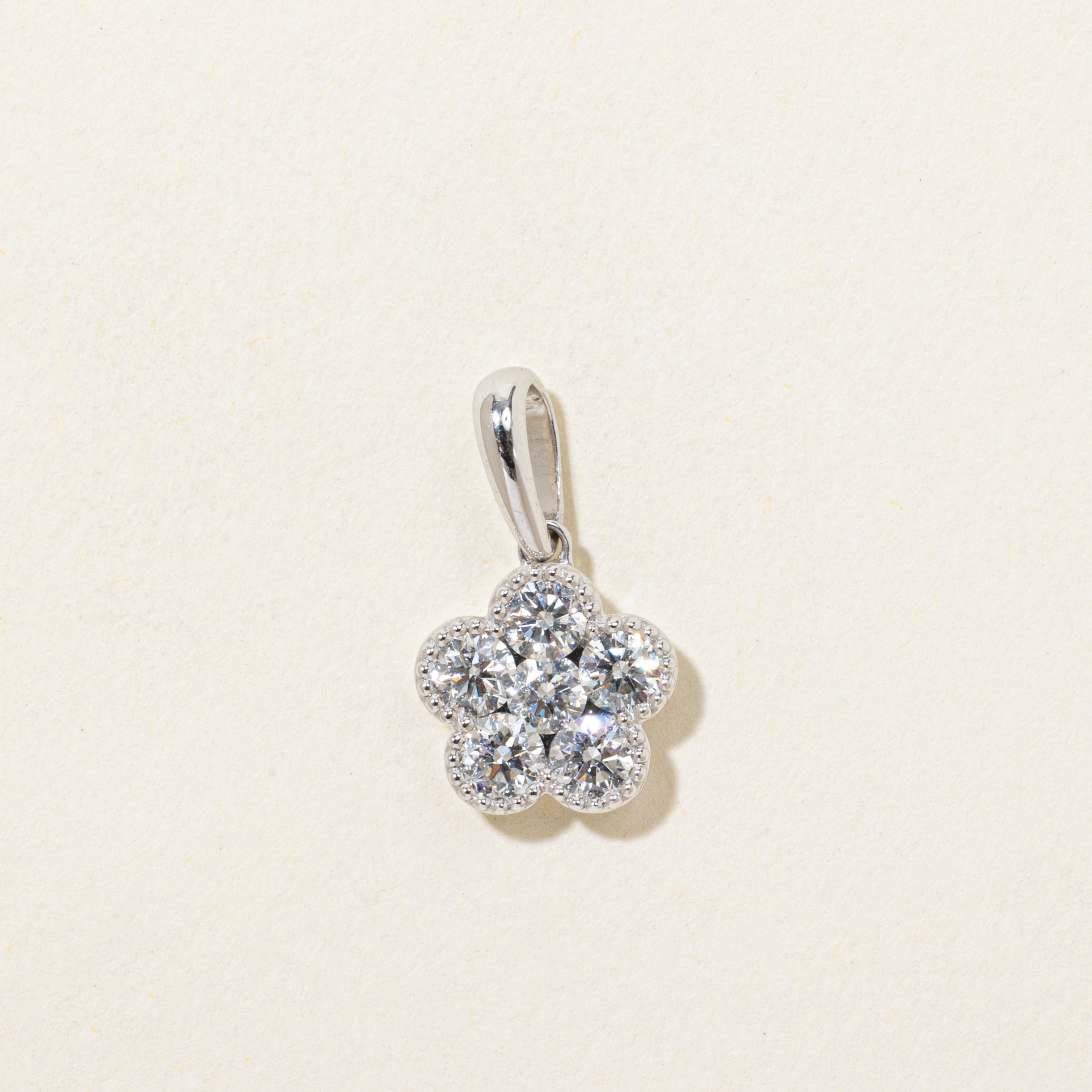 Diamond Daisy Cluster Pendant | 0.56ctw