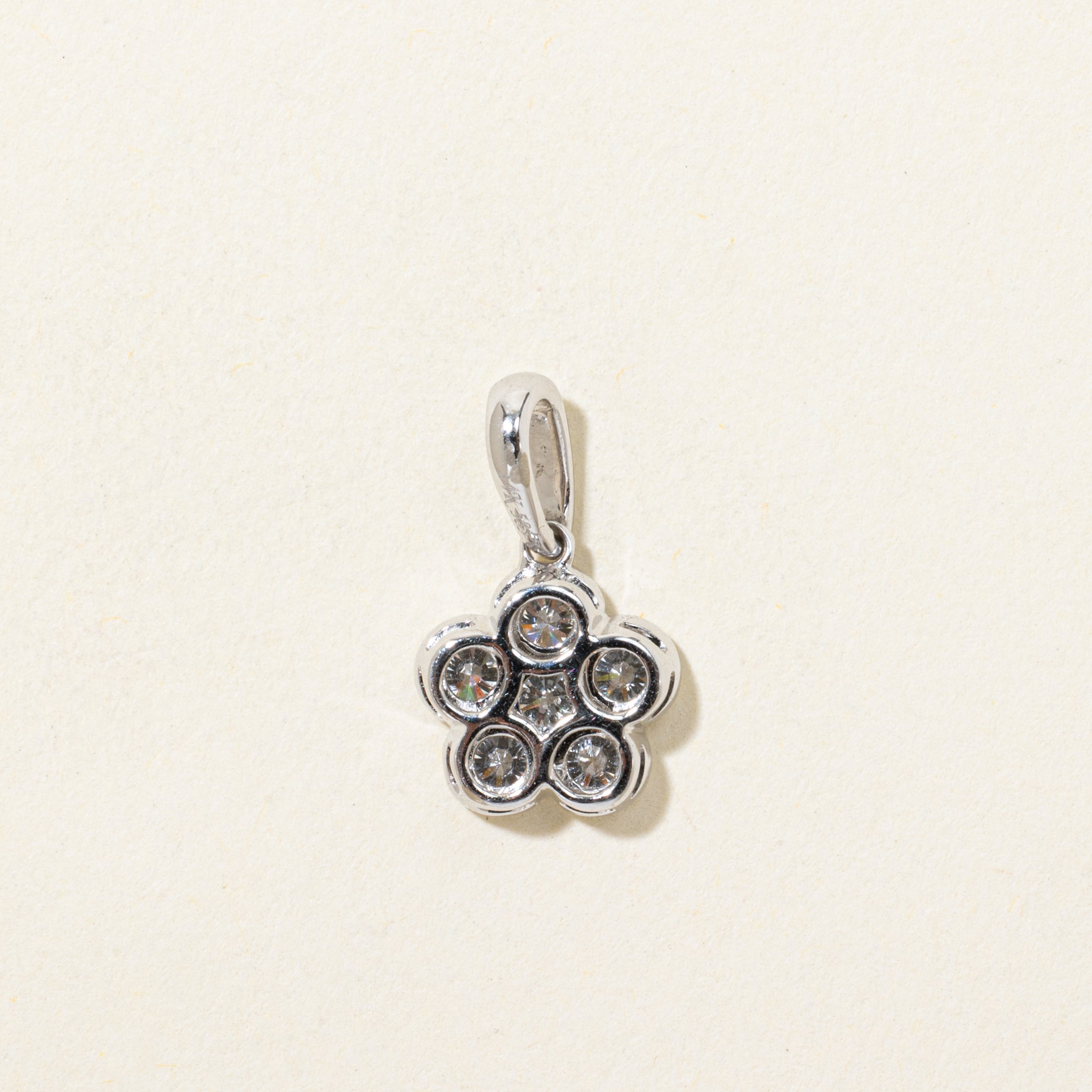 Diamond Daisy Cluster Pendant | 0.56ctw