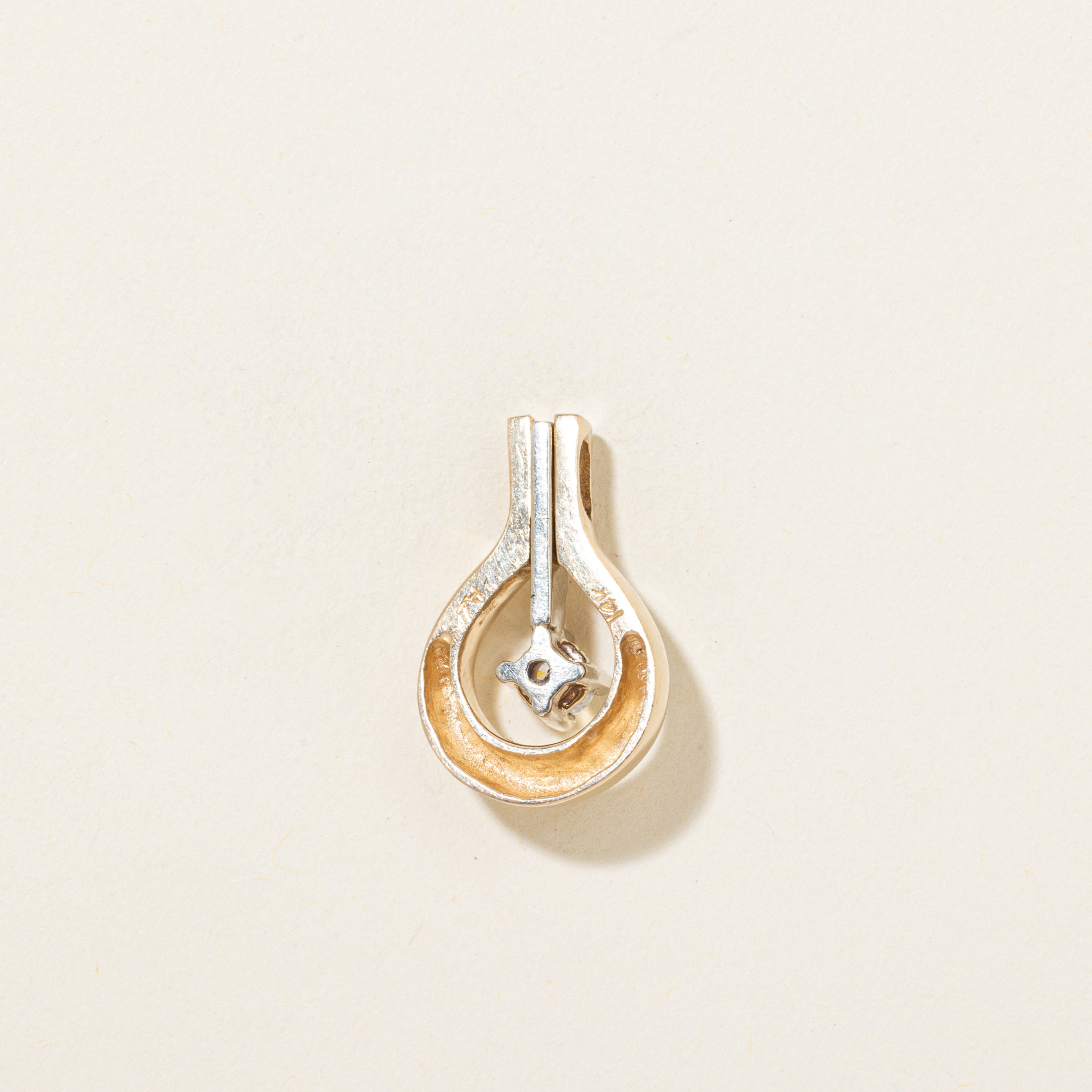 Floating Diamond Drop Pendant | 0.25ct
