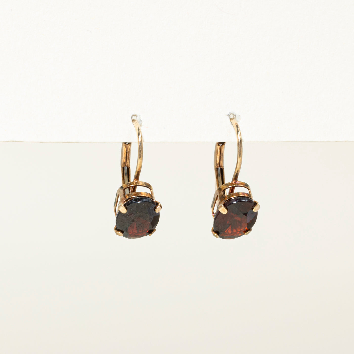 Oval Cut Garnet Drop Earrings | 3.00ct