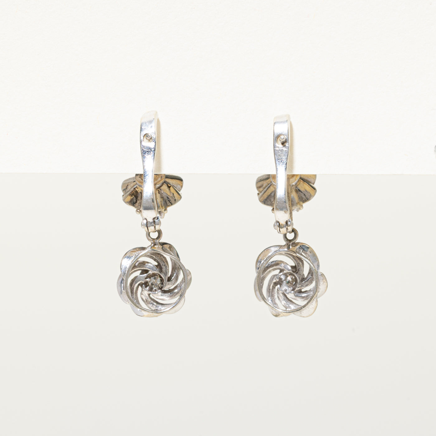 Diamond Flower Drop Earrings | 0.26ct