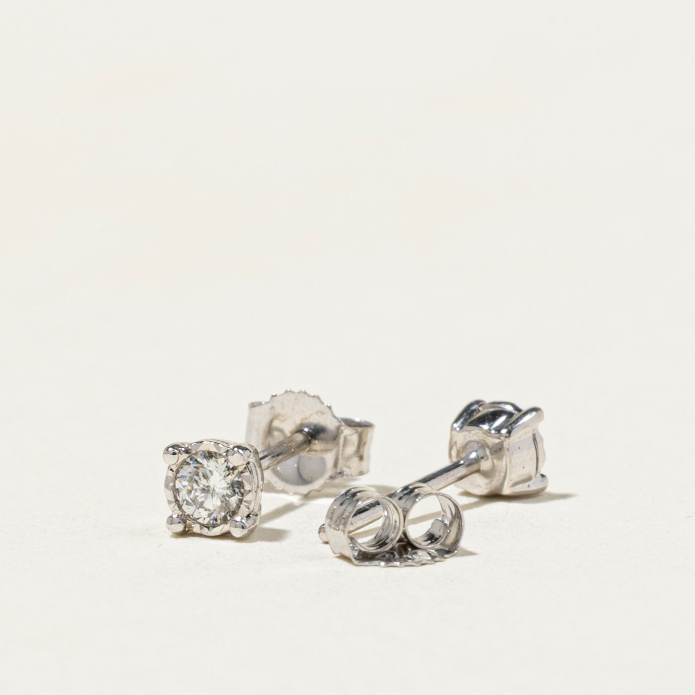 Diamond Stud Petite Earrings | 0.14ct